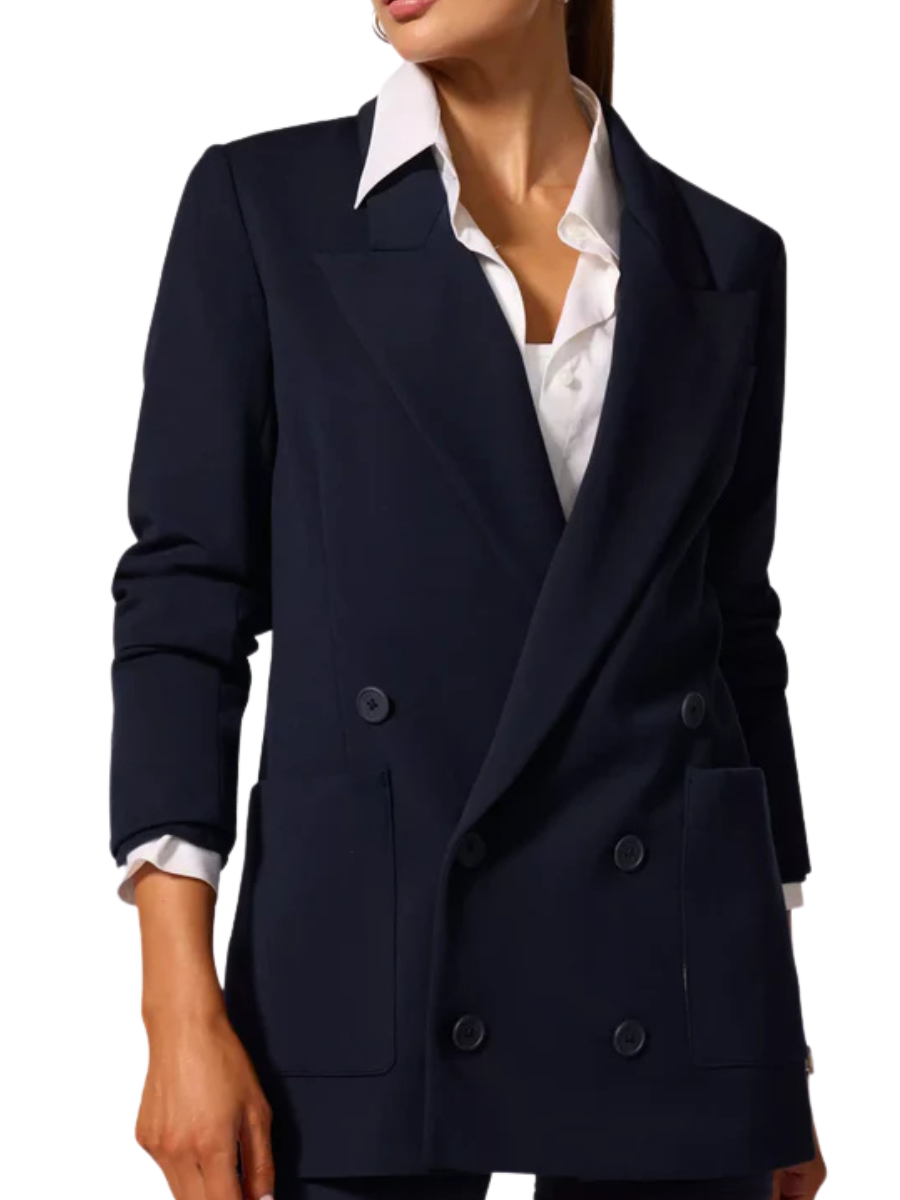 Double Breasted Blazer- Navy
