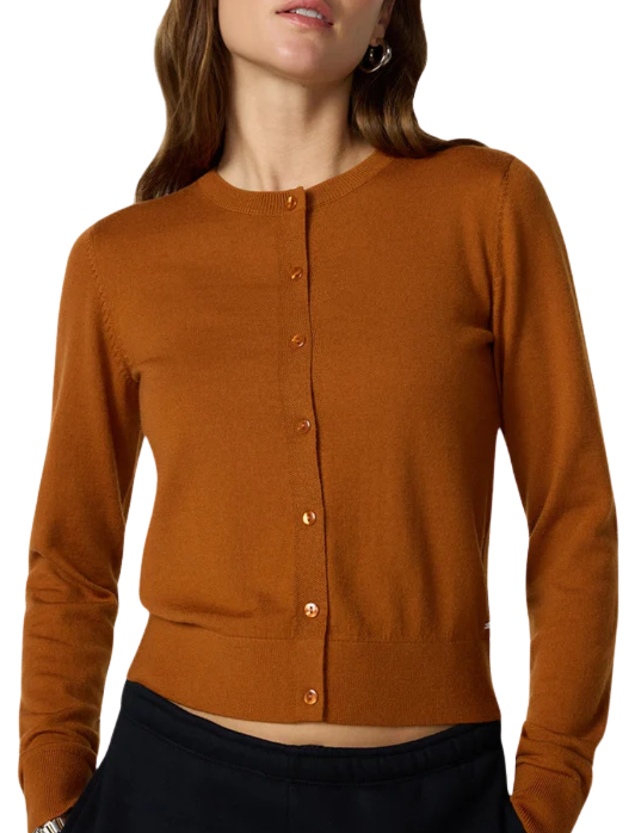 Merino Cardigan- Caramel Cafe