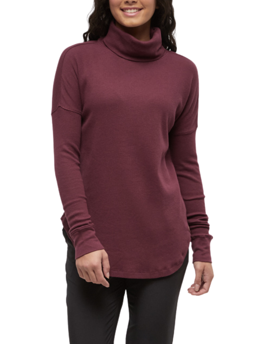 Highwood TENCEL™ Blend Turtleneck - Deep Burgundy