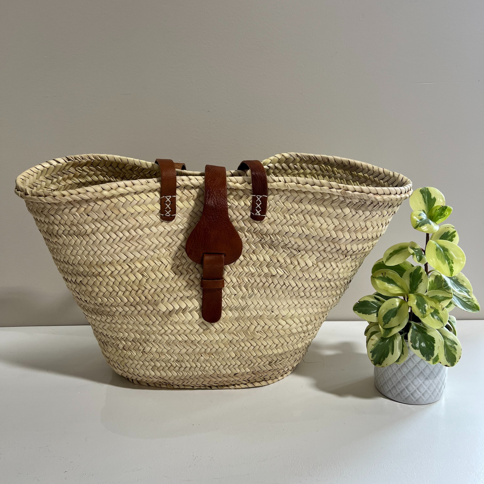 Handwoven Saddle Market Bag
