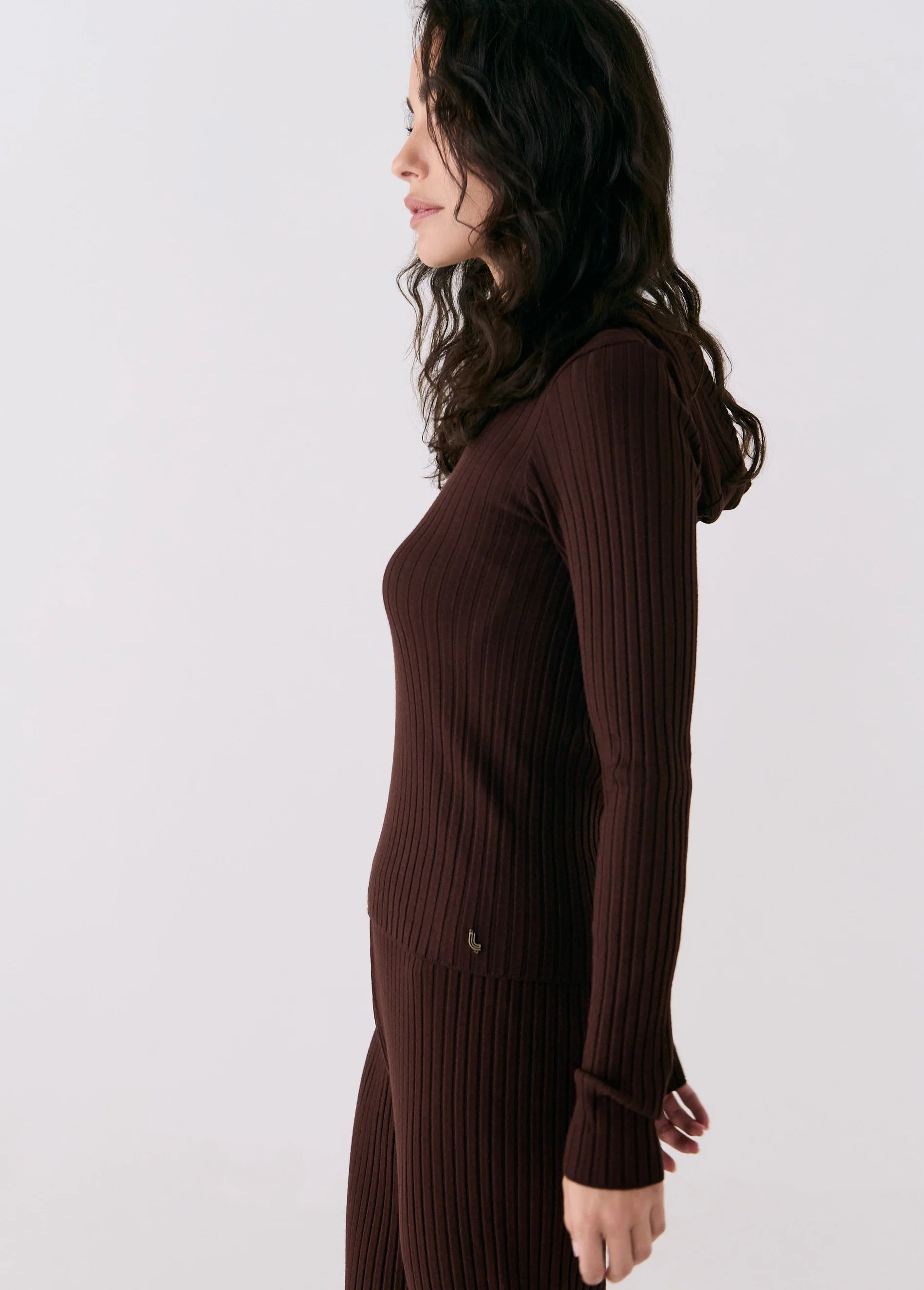 Aire Long Sleeve Hoodie in Java