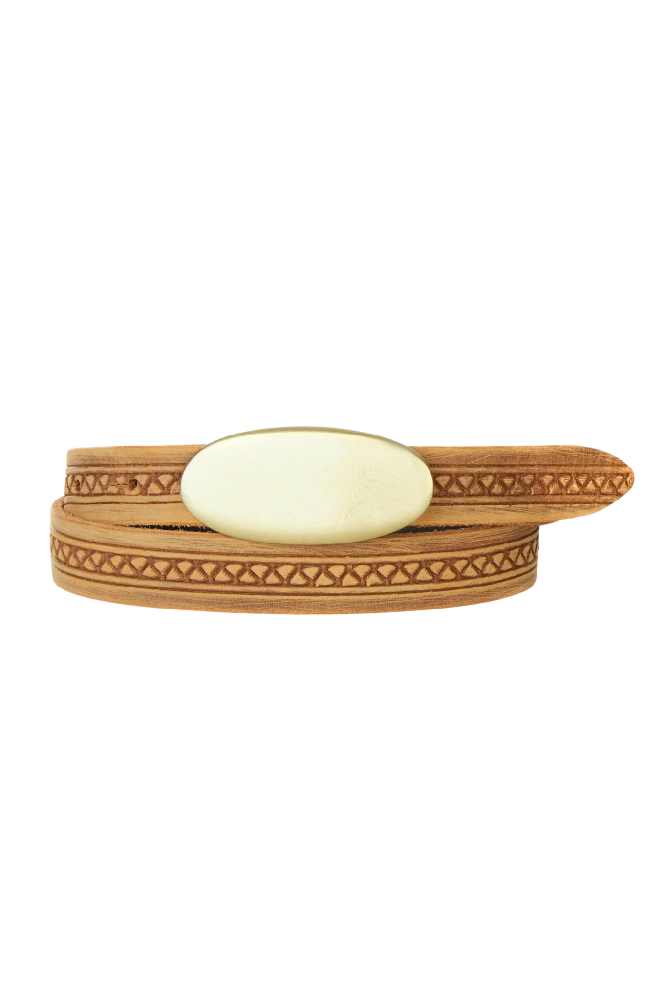 Brave Augusta Belt - Saddle/Gold