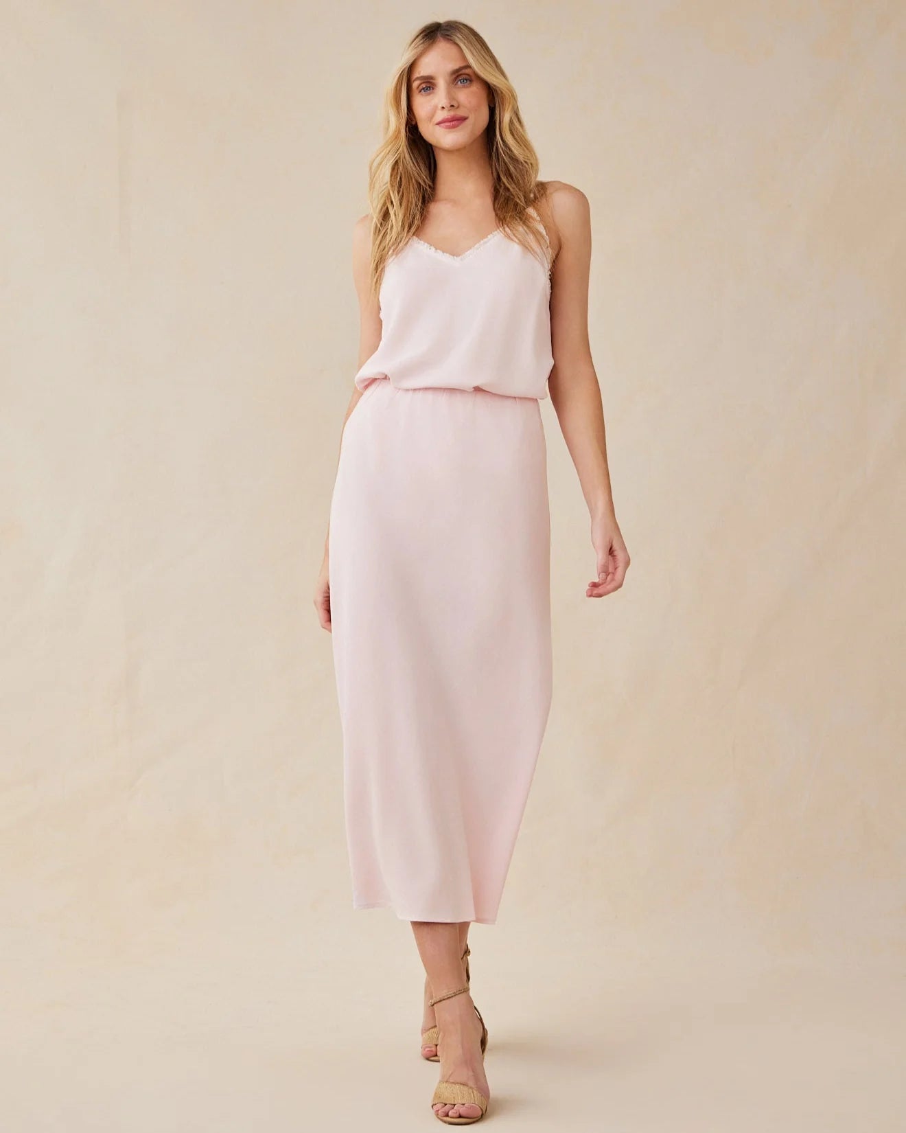 Bias Midi TENCEL™ Skirt - Petal Pink