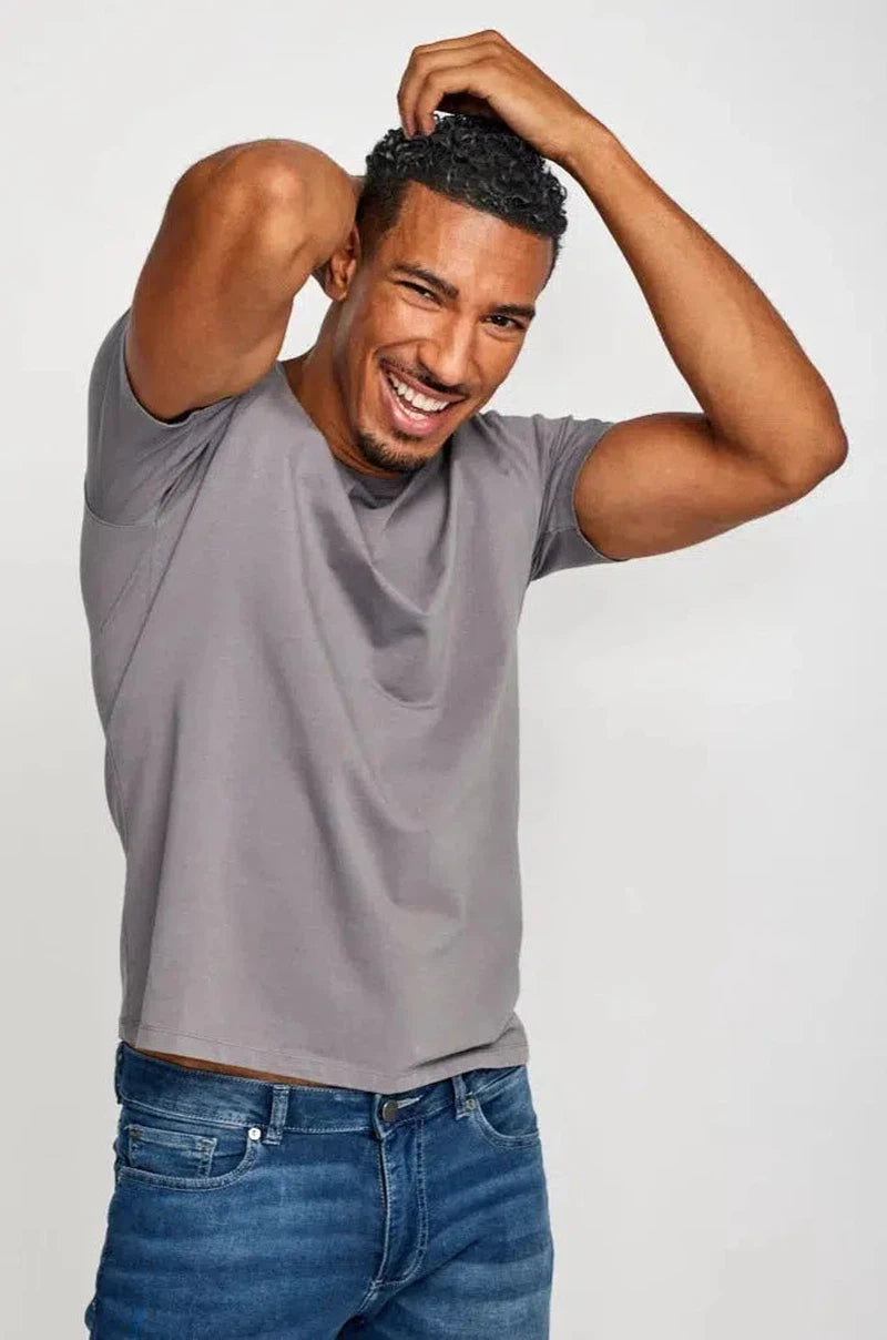 Crew Neck T-Shirt in Slate