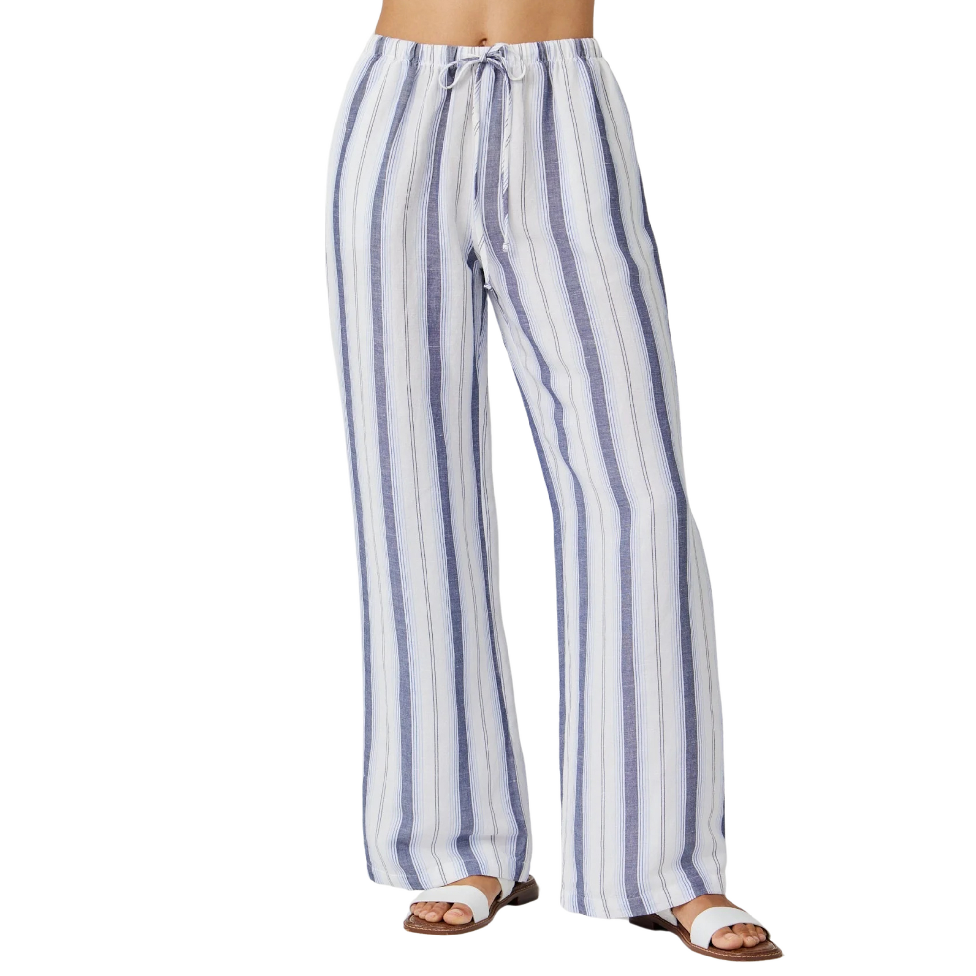 Coastal Linen Blend Wide Leg - Ombre