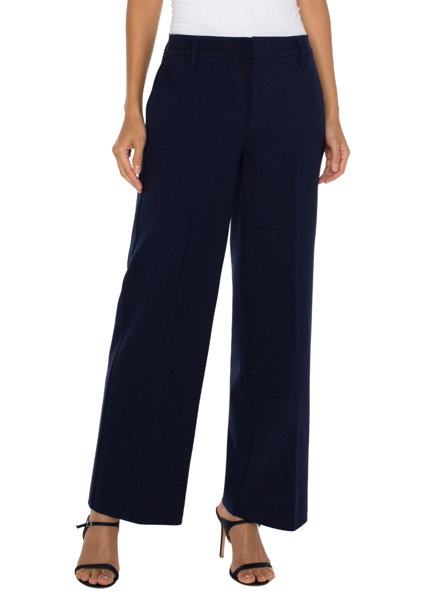 Kelsey Wide Leg Pant - Navy