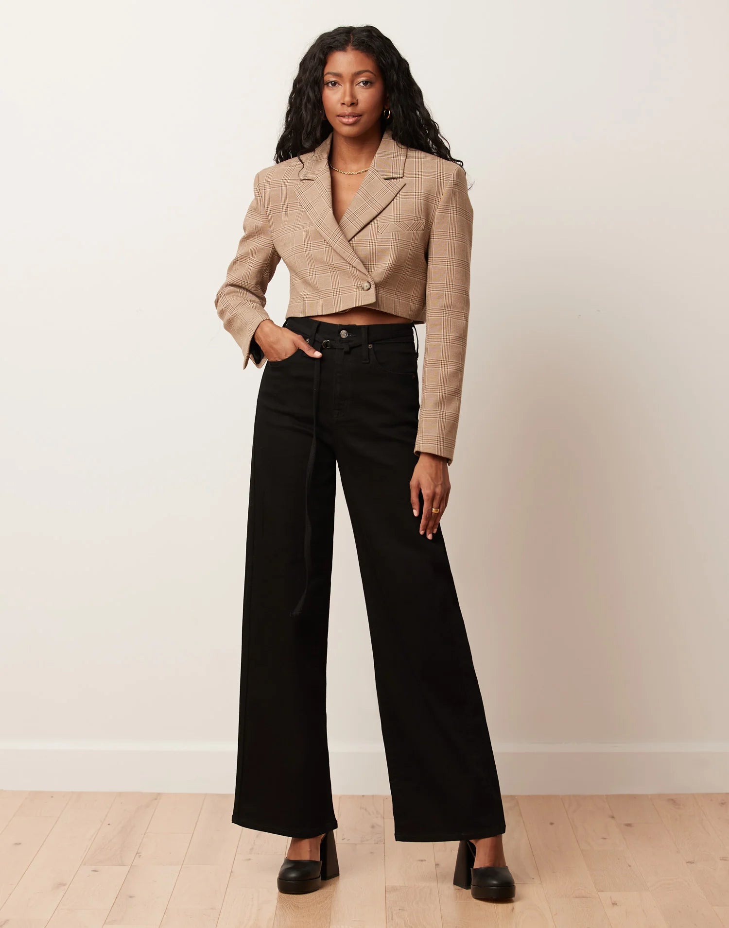 Yoga Jean Lily Wide leg in Black