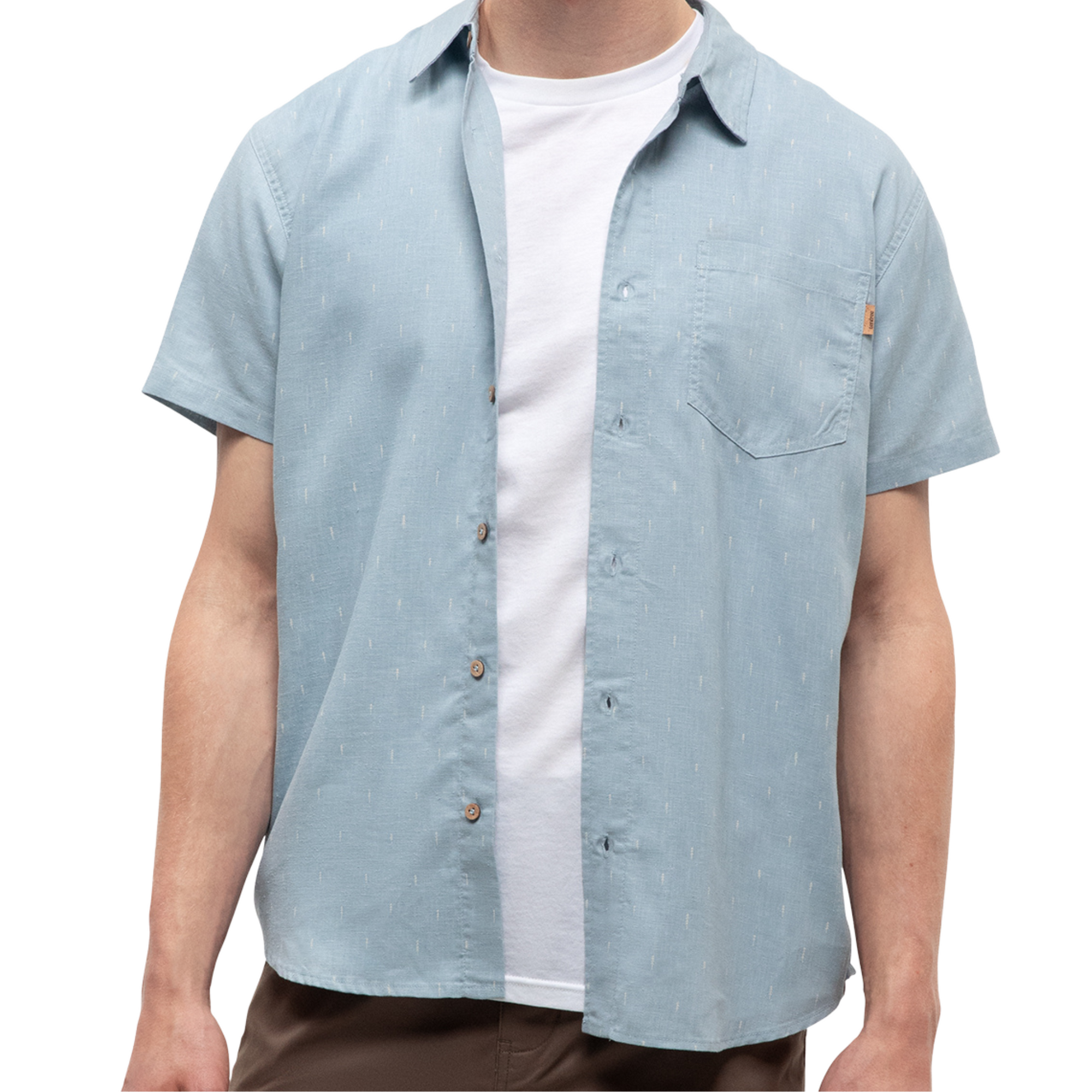 Tentree Mancos Shirt - Blue Haze
