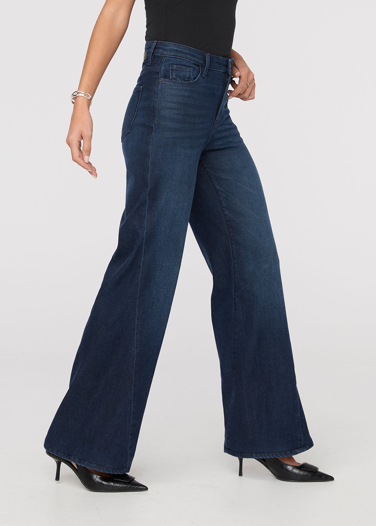 No Sweat Denim Wide Leg - Nostalgia Blue