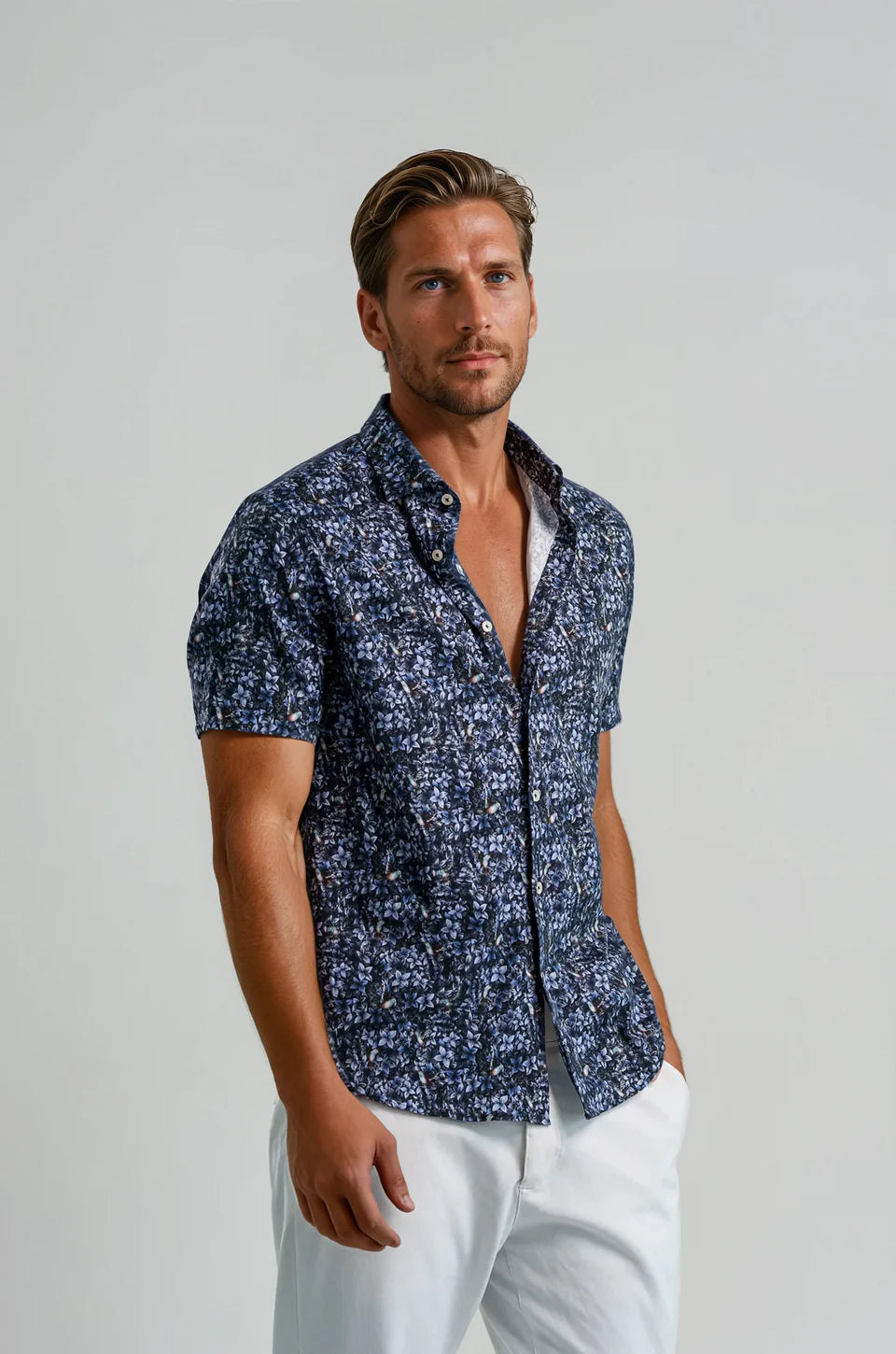 Nova Flight & Floral - Dark Denim