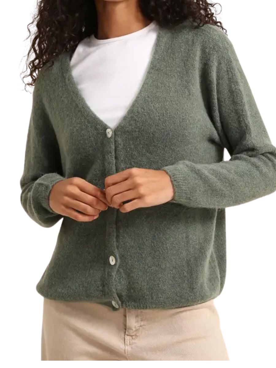 Alpaca Cardigan - Persimmon