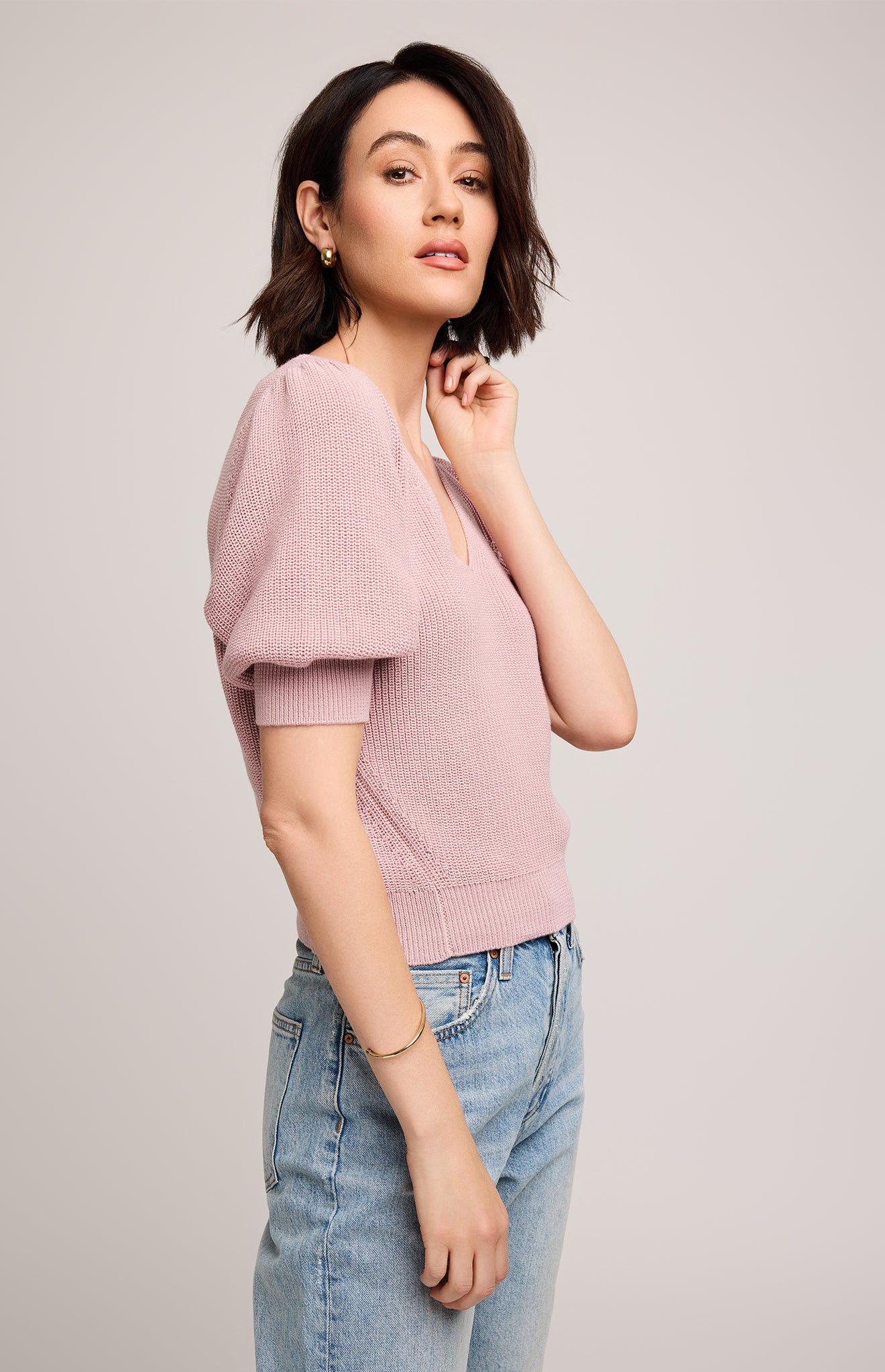Phoebe Pullover Knit Sweater - Pink