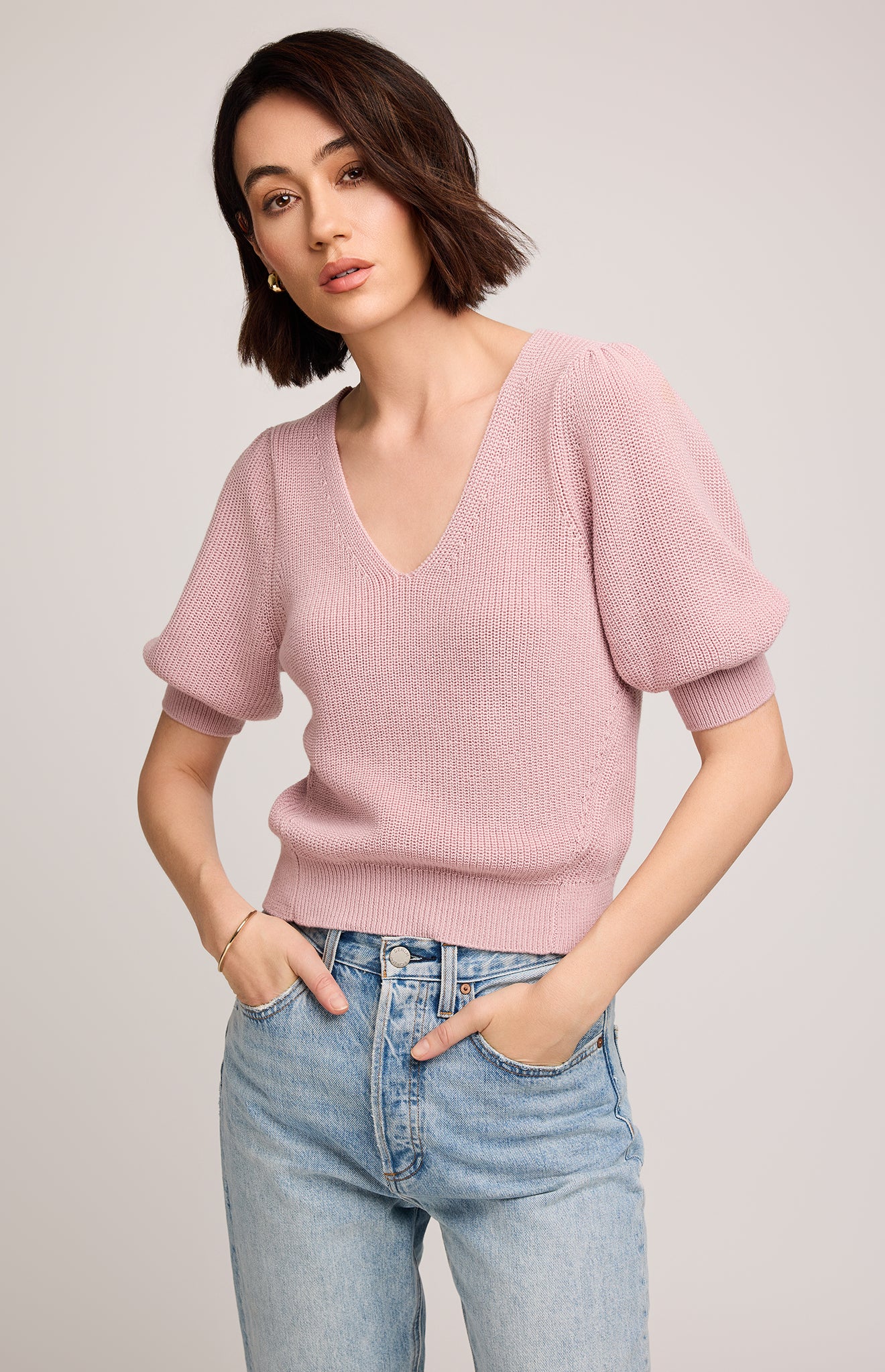Phoebe Pullover Knit Sweater - Pink