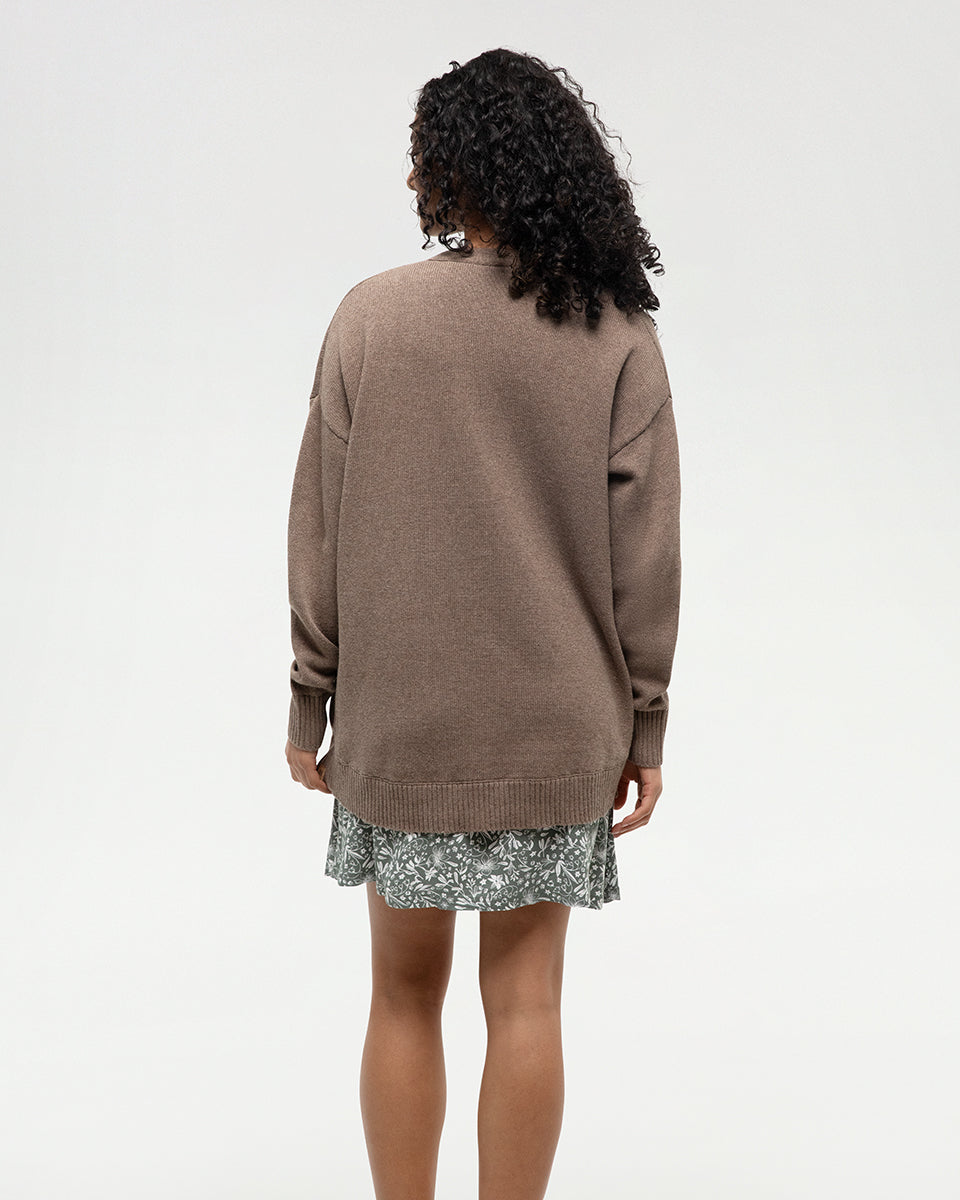 Prairies Pointelle Cardi - Falcon