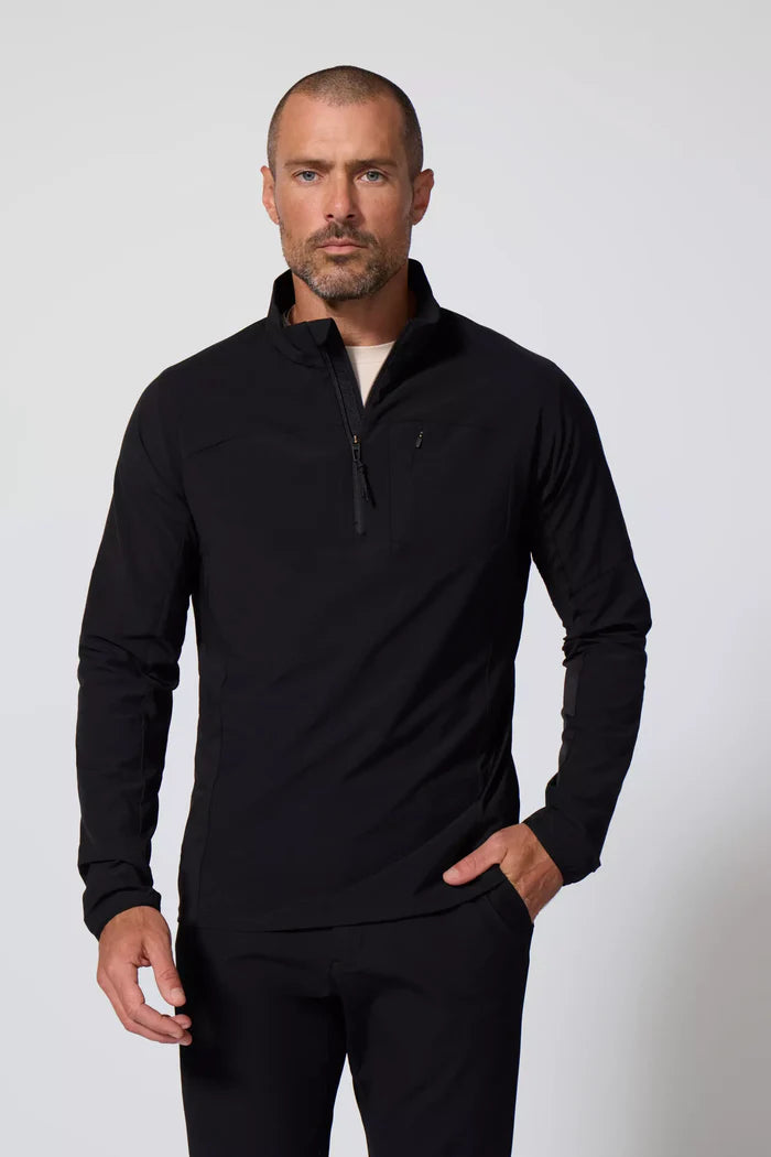 Rove 1/2 Zip in Black