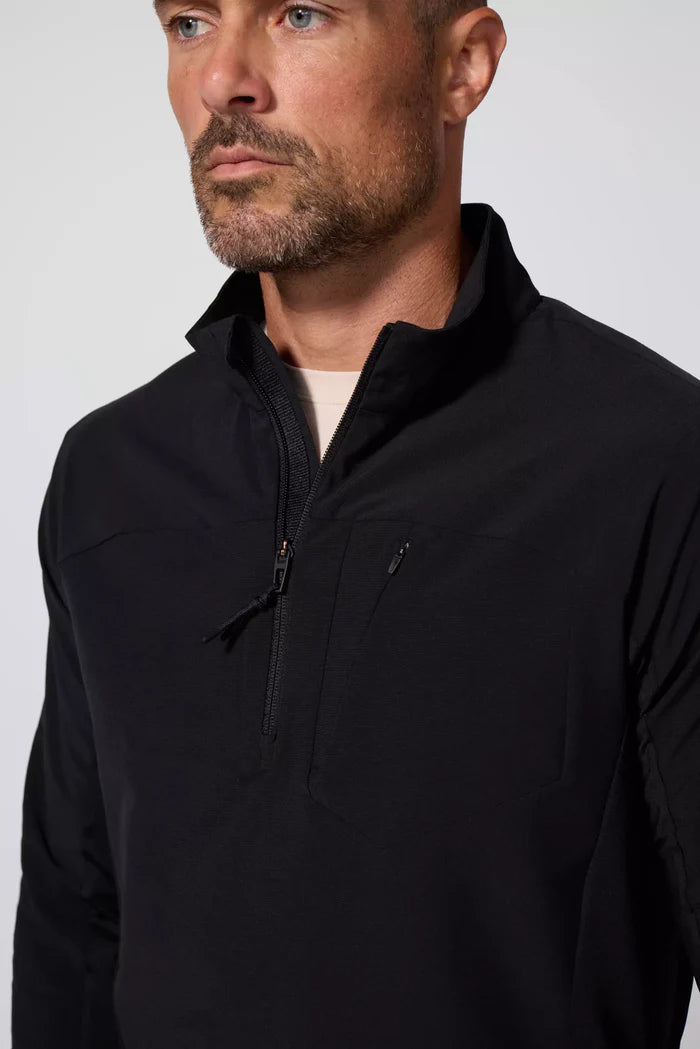 Rove 1/2 Zip in Black