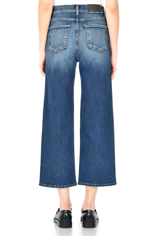 ModAm Savannah Wide Leg Crop - Bayou Blue