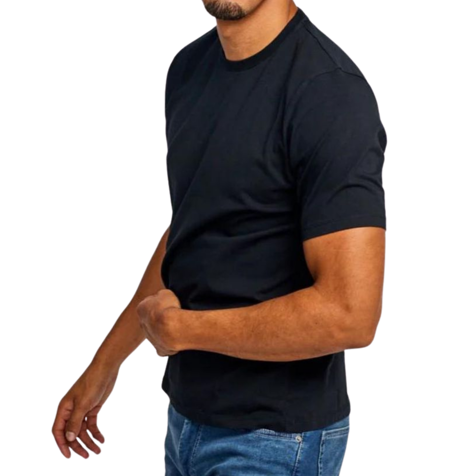 Crew Neck T-Shirt in Black