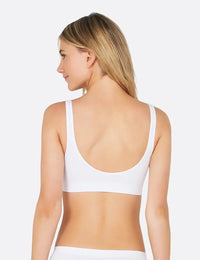 Seamless Padded Shaper Bra in White