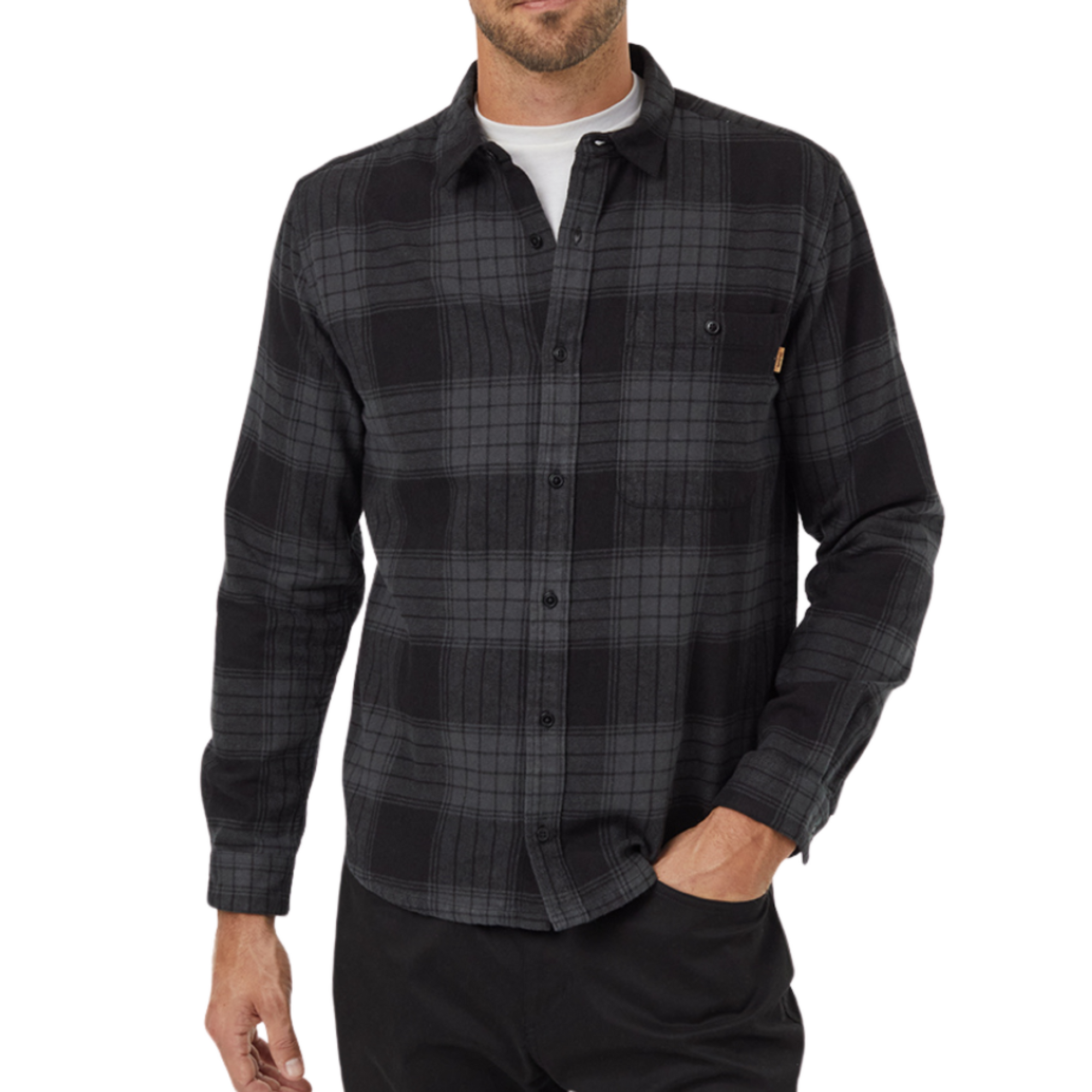 Flannel Kapok Shirt in Rustic/Black