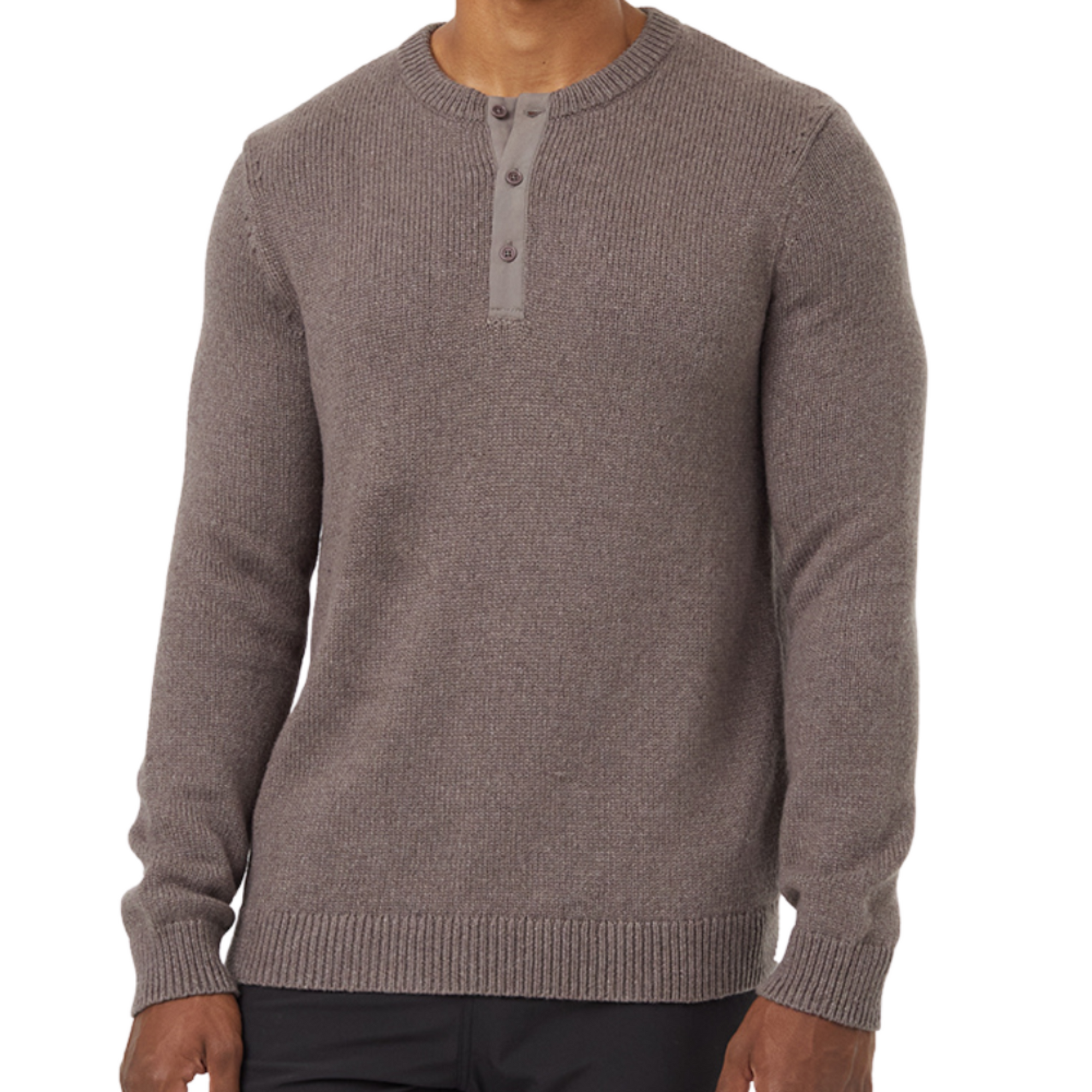 Placket Sweater in Elkwood