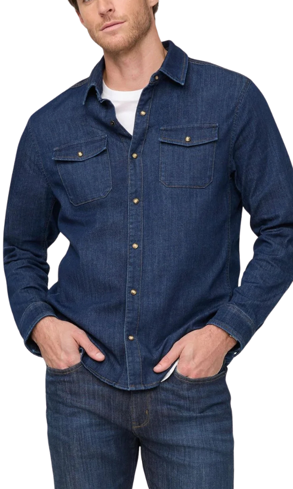 Performance Denim Lite Shirt- Dark Stone