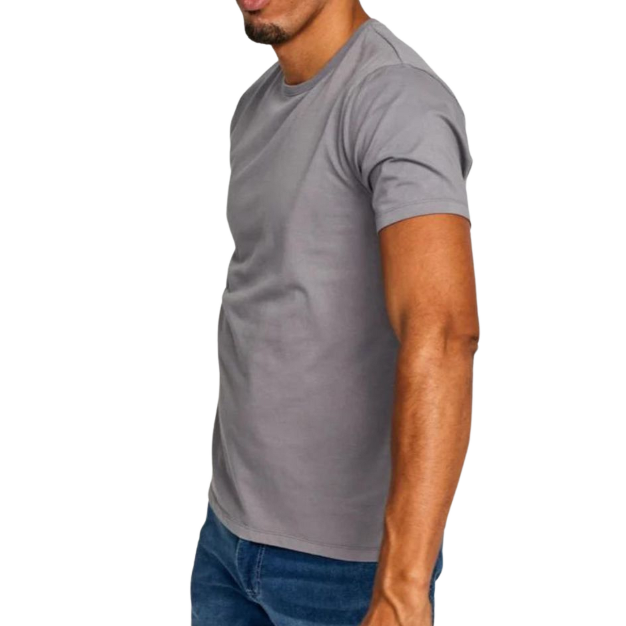 Crew Neck T-Shirt in Slate