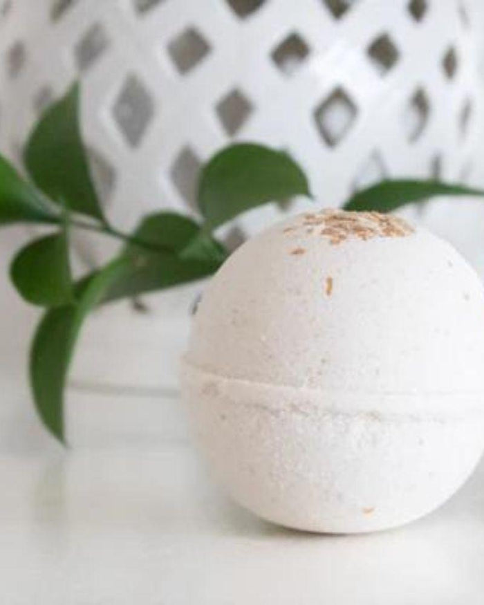 Bath Bomb by Sage and Sweetgrass in Oatmeal and Goats Milk