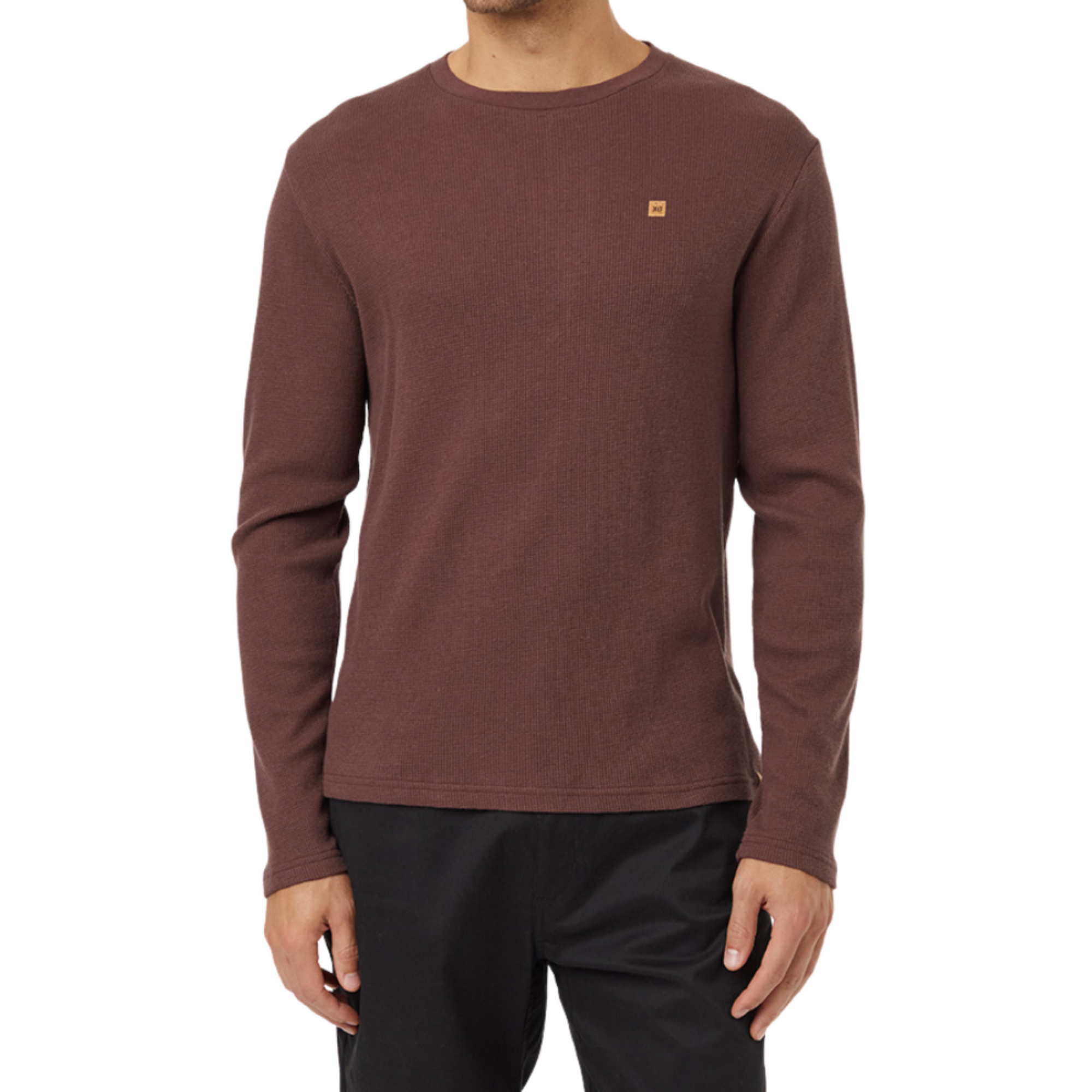 Treewaffle Long Sleeve in Mahogany