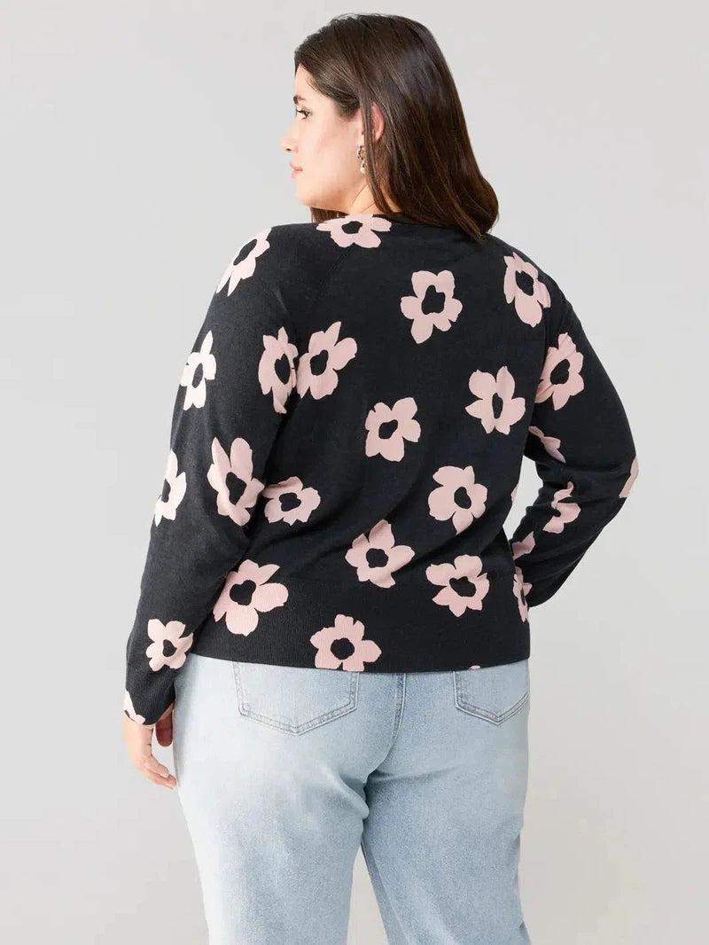 All Day Sweater in Rosesmoke Flower