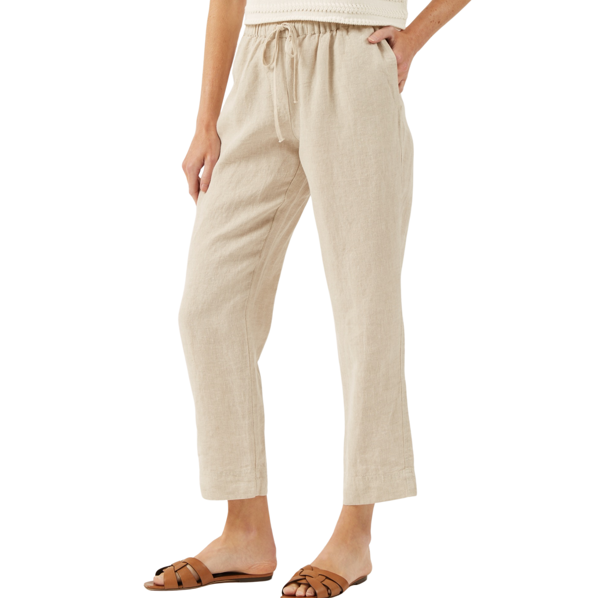 Allen Linen Pant - Oat