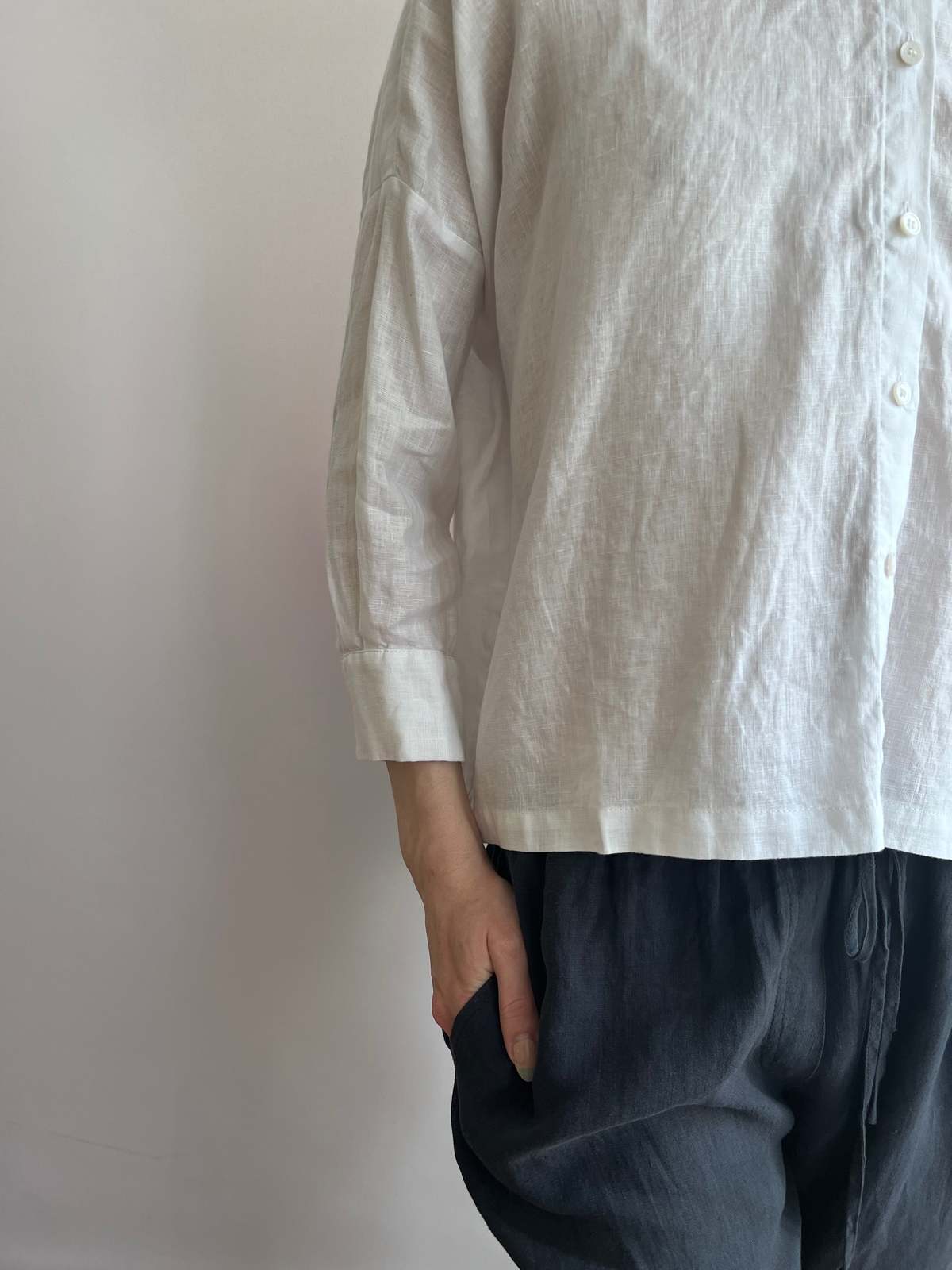 Allen Linen Pants - Navy