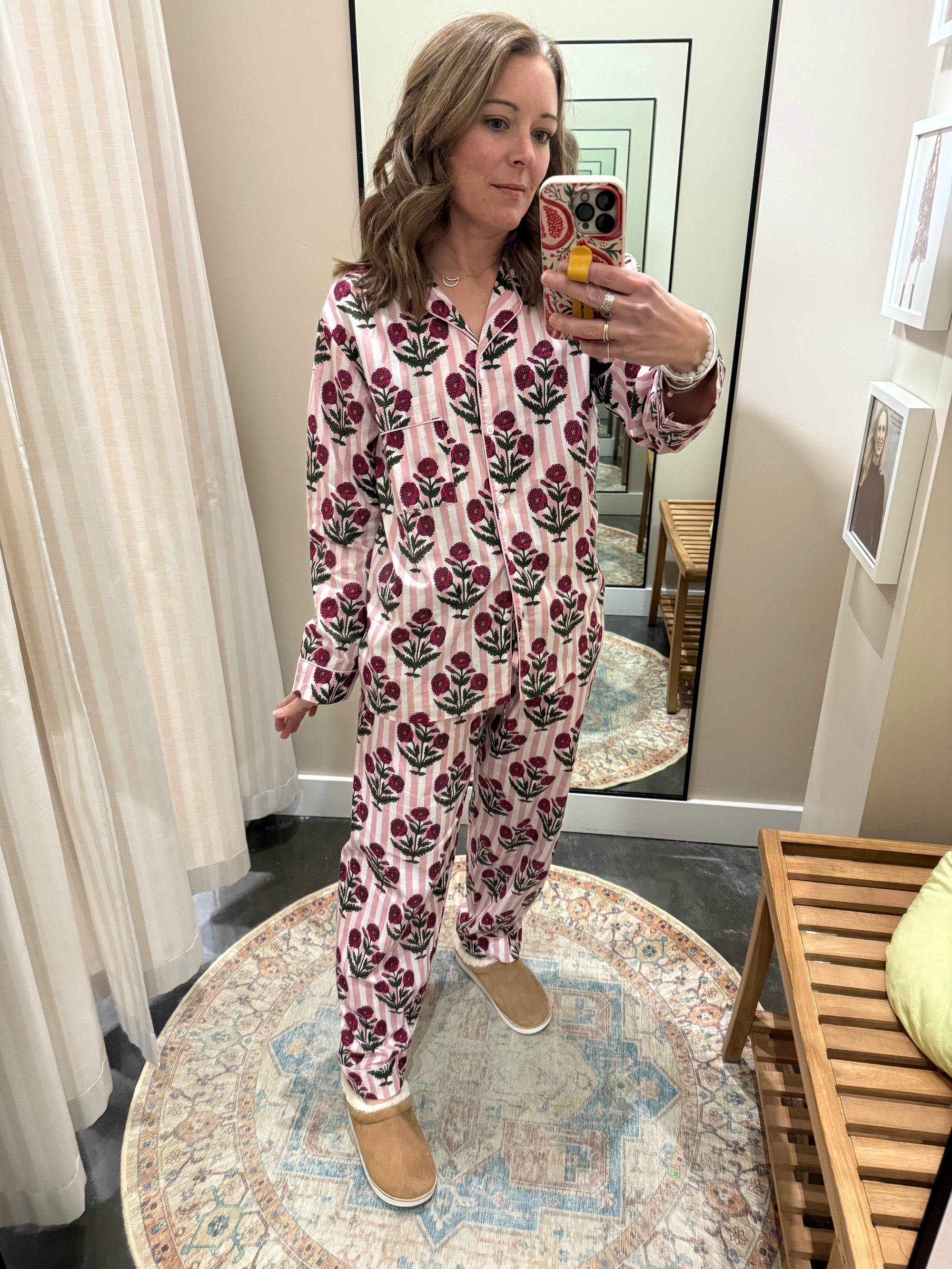 Amie Cotton PJ Set - Pink