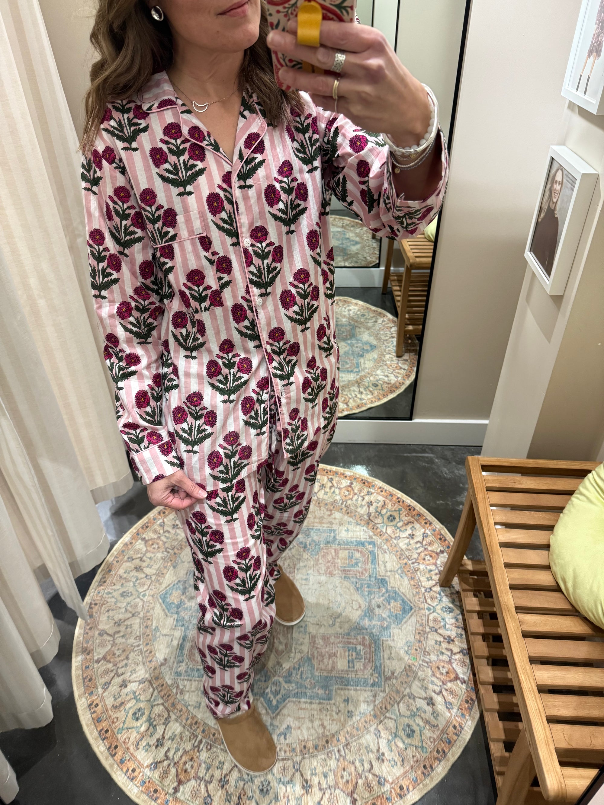 Amie Cotton PJ Set - Pink