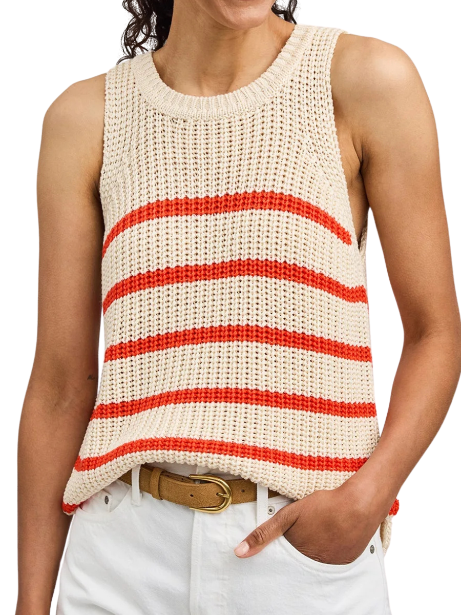 Andrea Knit Tank - Grenadine Stripe