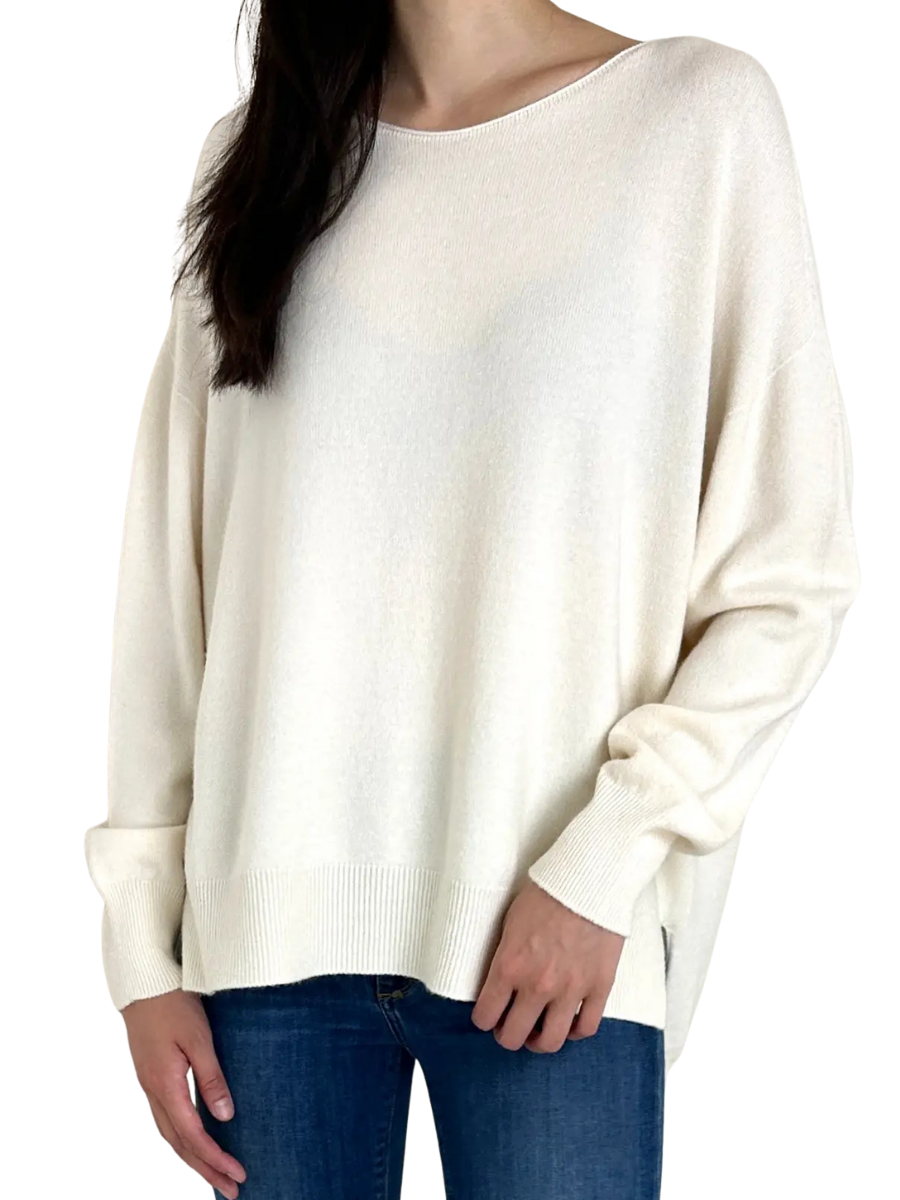 Angela Viscose Crew - Off White