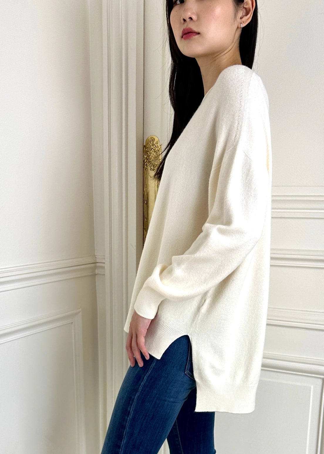 Angela Viscose Crew - Off White