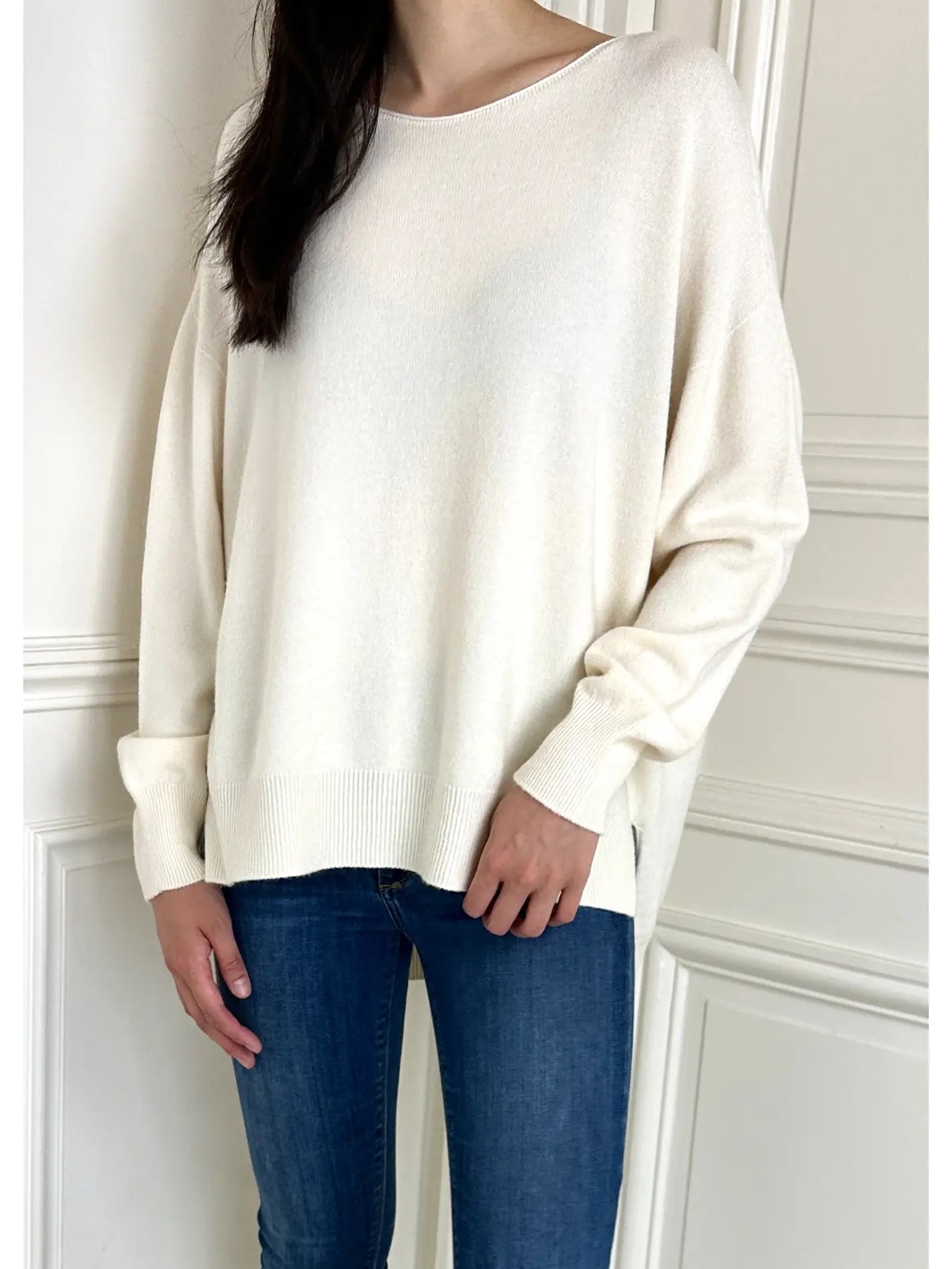 Angela Viscose Crew - Off White