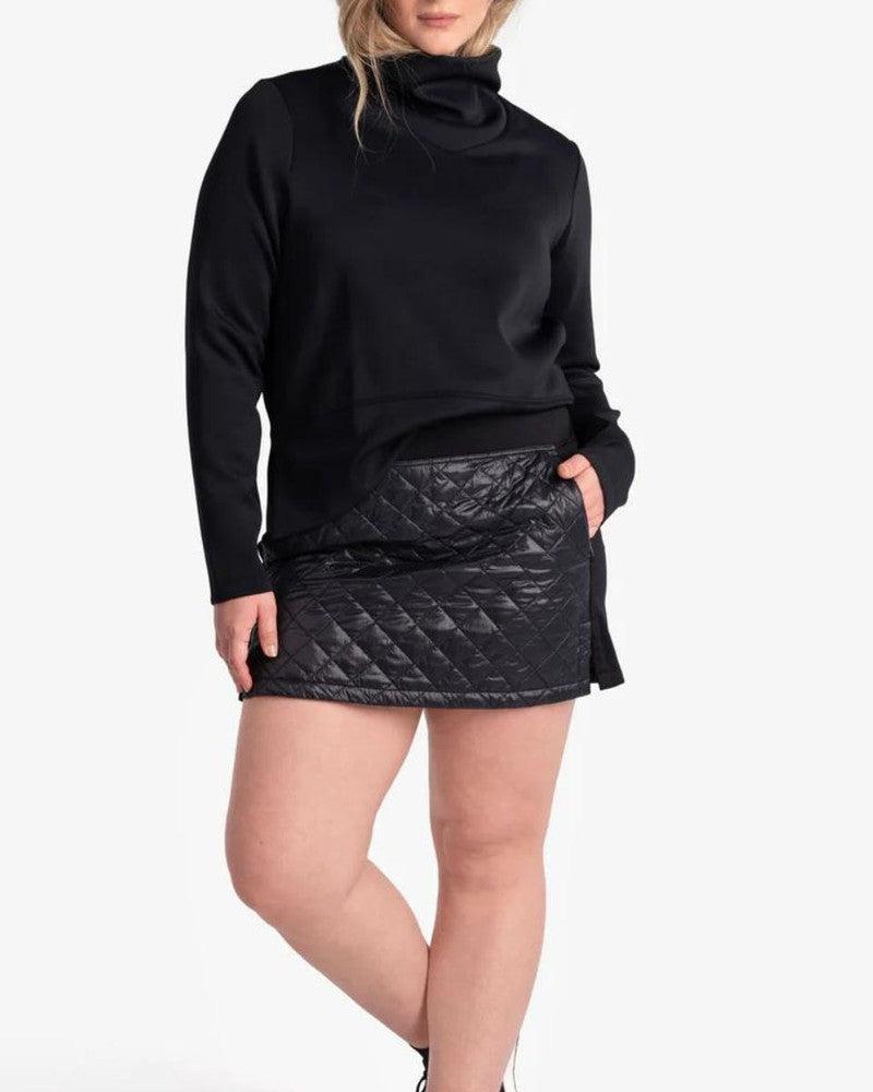 Apex Quilted Insulated Skirt in Black