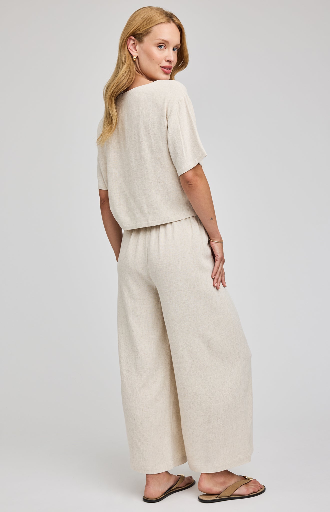 Arlo Linen Blend Pant- Soft Linen