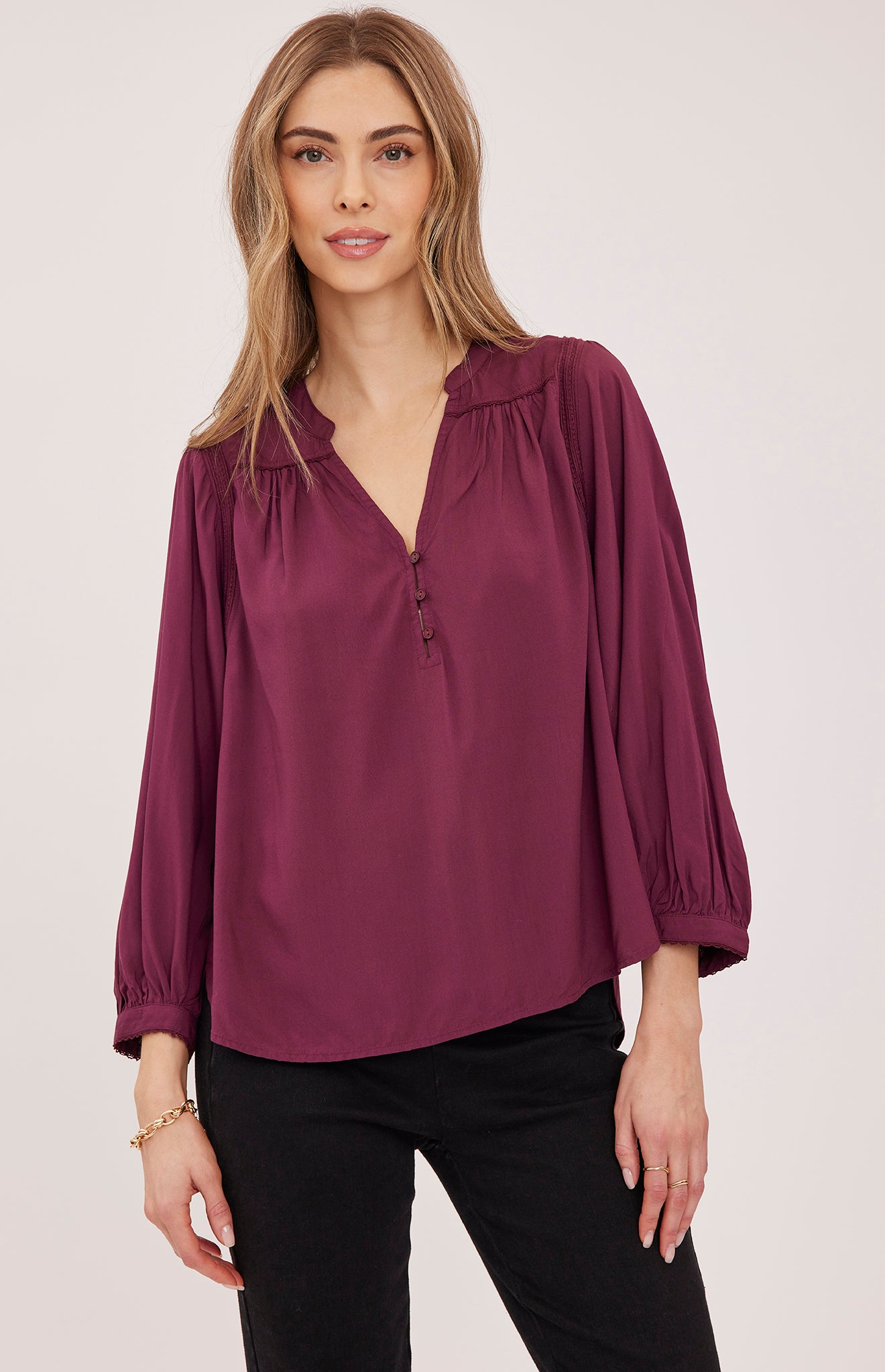 Ashlyn Blouse - Fig
