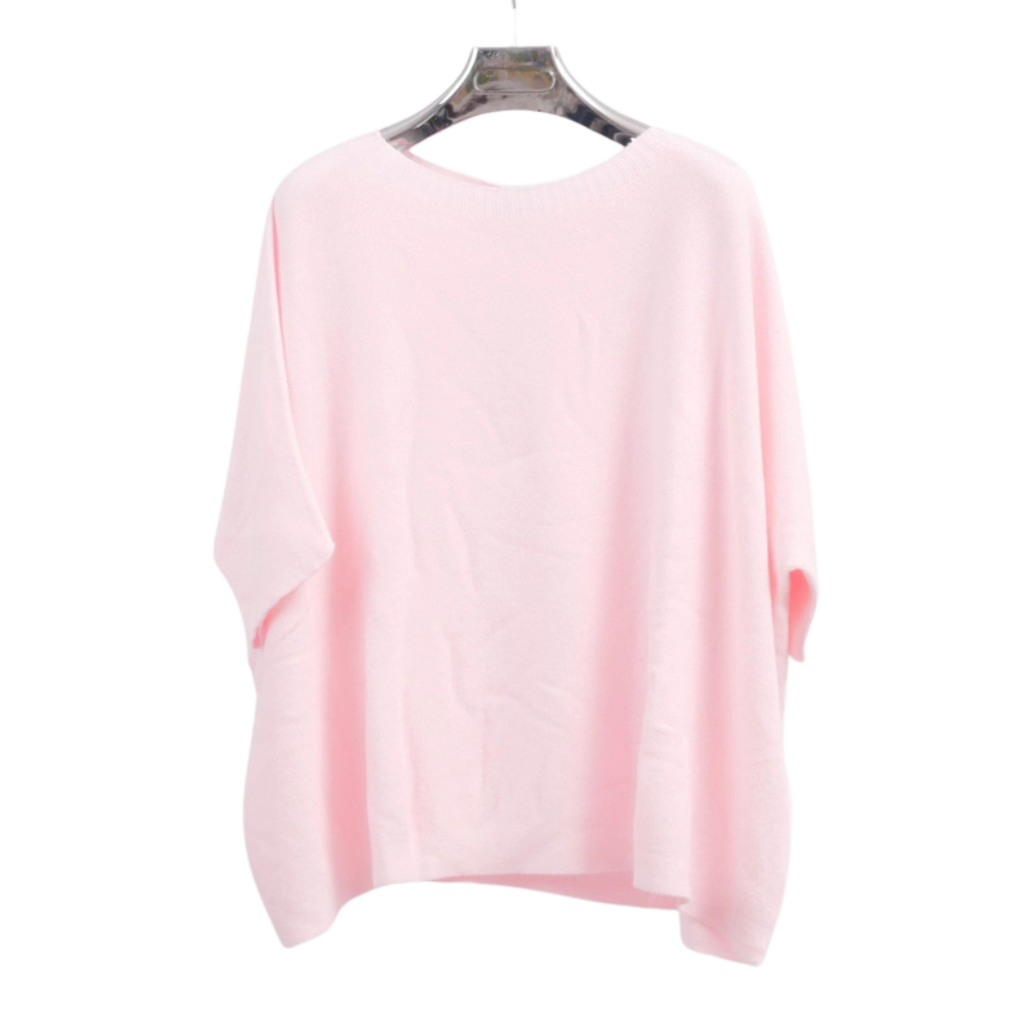 Ava Viscose Crew Neck - Soft Pink