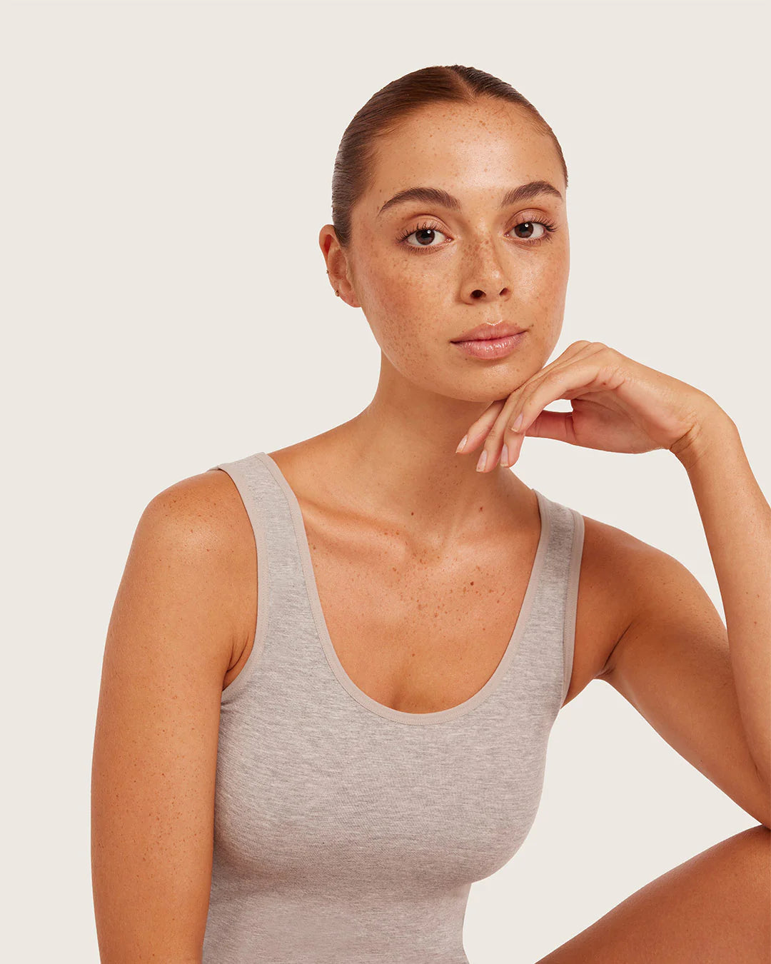 Base Layer Tank - Marl Grey