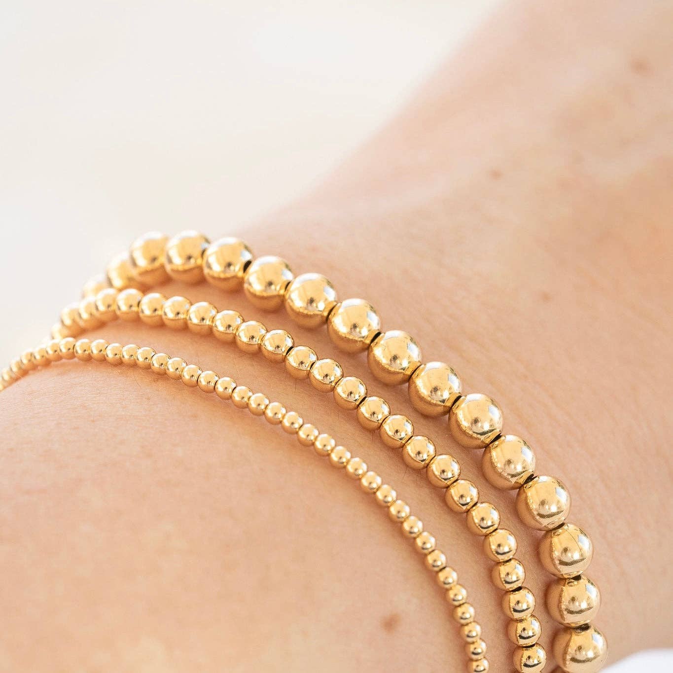 Beaded Bracelet - Gold