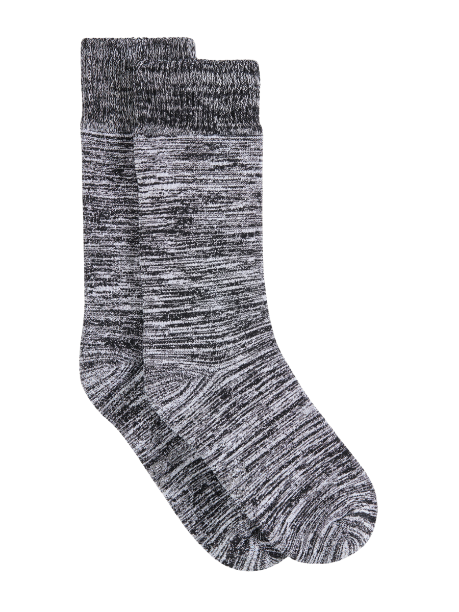 Chunky Bed Sock - Marl Black
