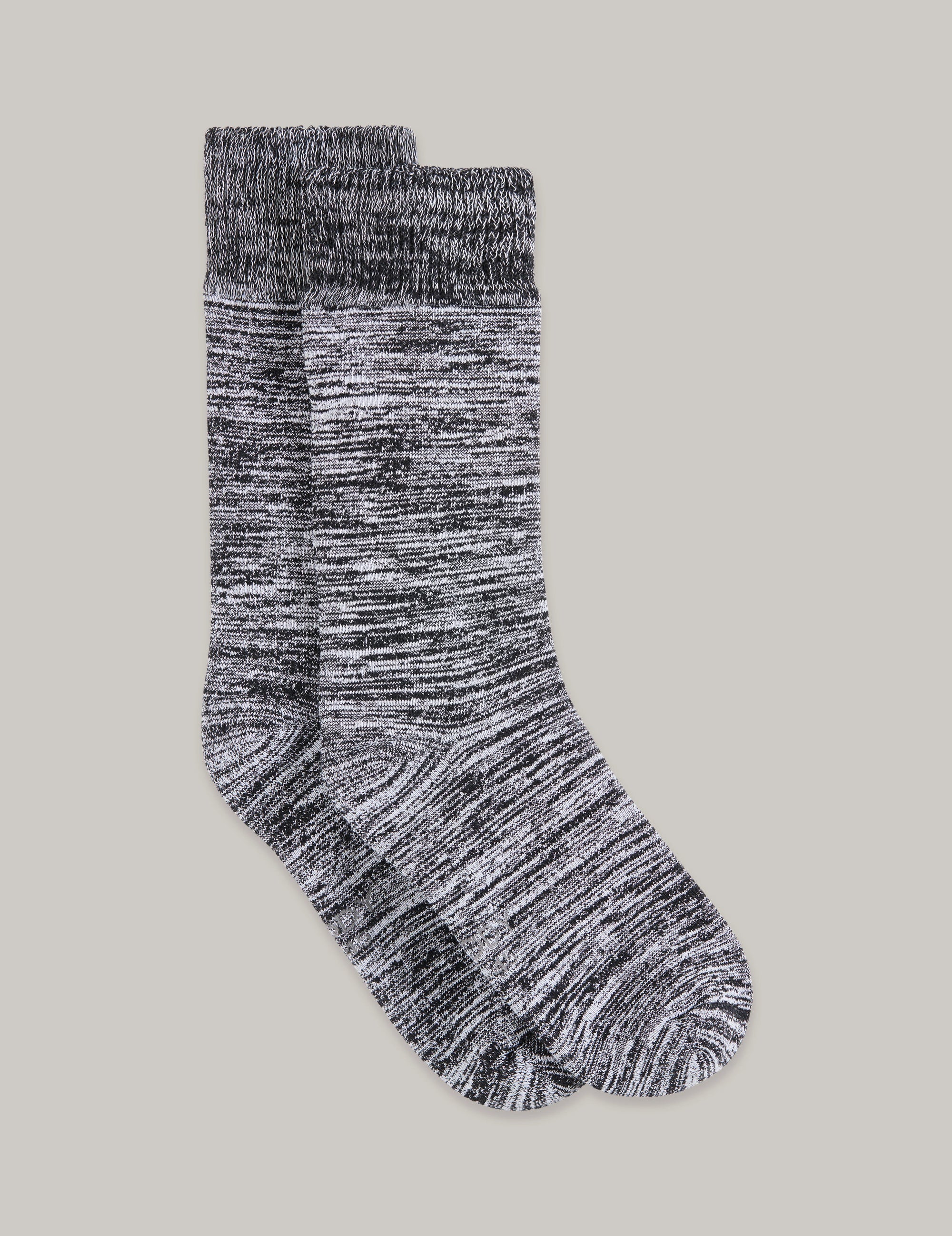 Chunky Bed Sock - Marl Black