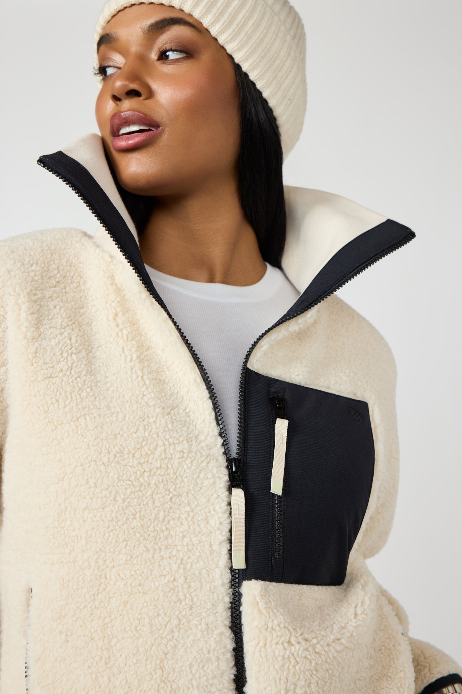 Berber Polar Fleece Jacket - Birch