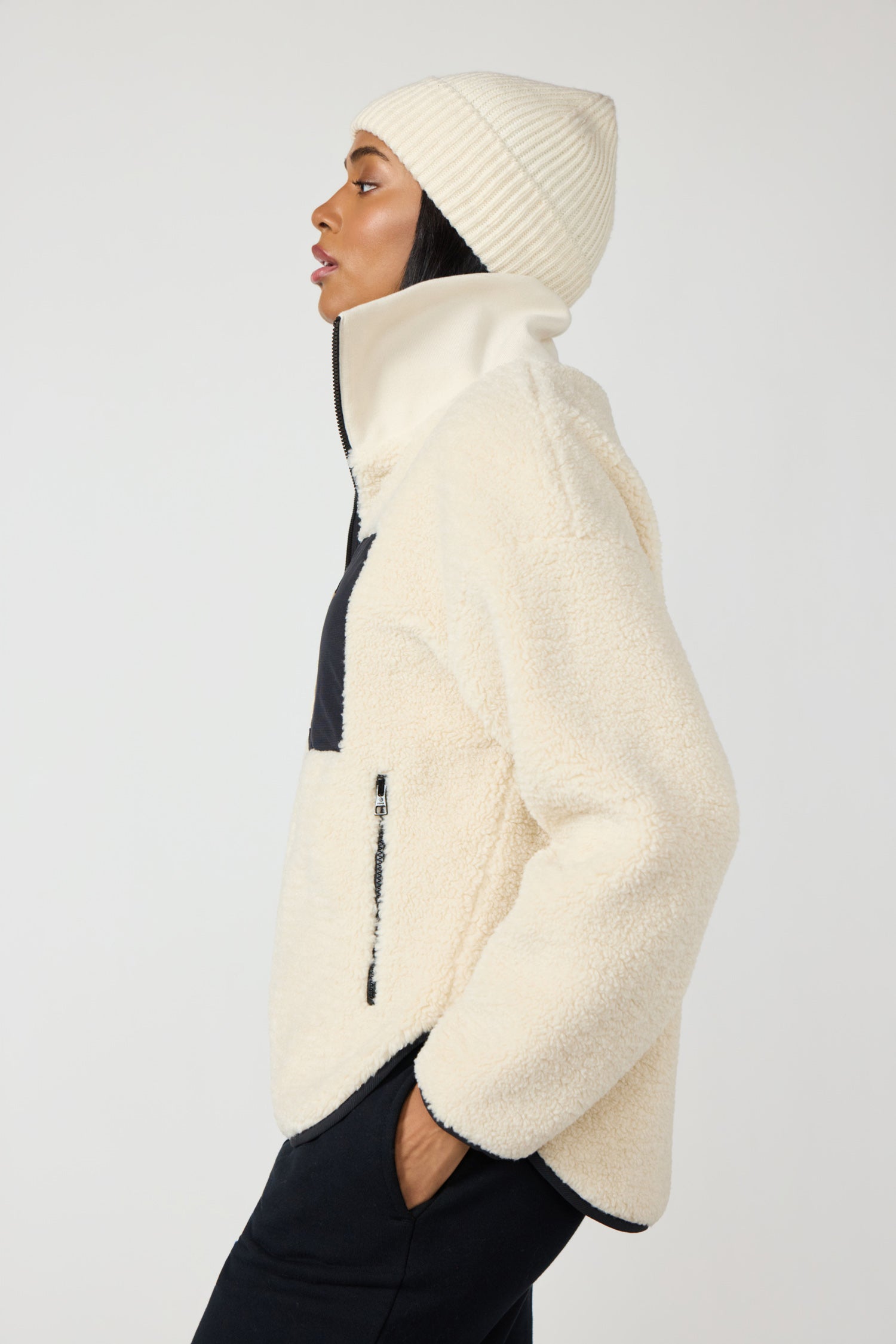 Berber Polar Fleece Jacket - Birch