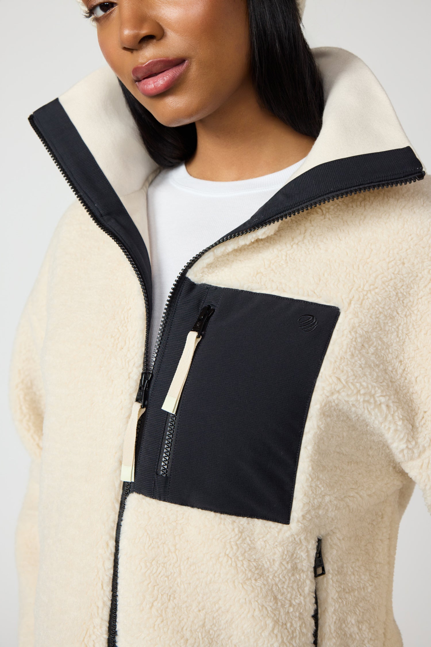 Berber Polar Fleece Jacket - Birch