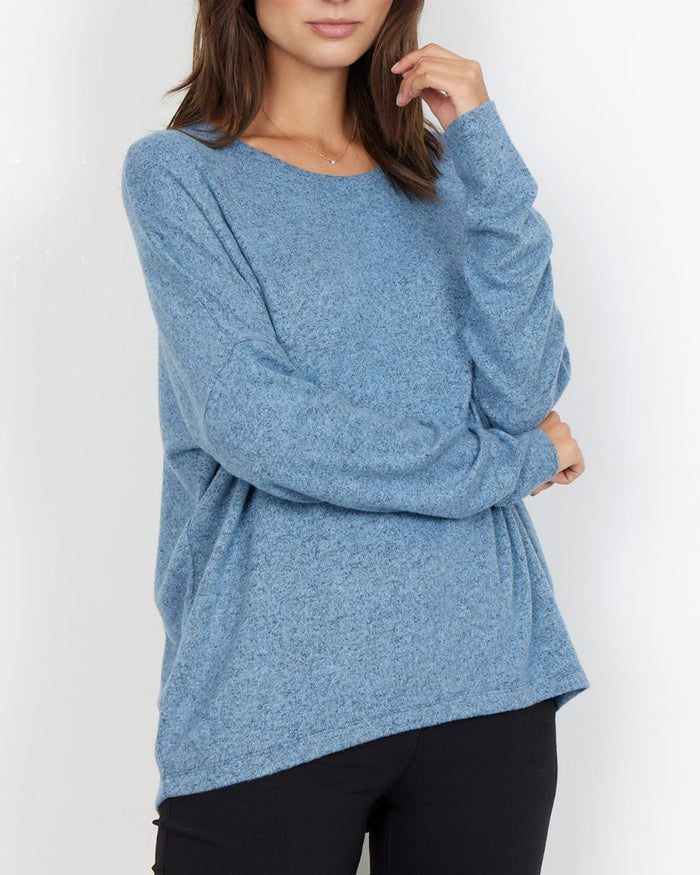 Biara Sweater in Crystal Blue Melange